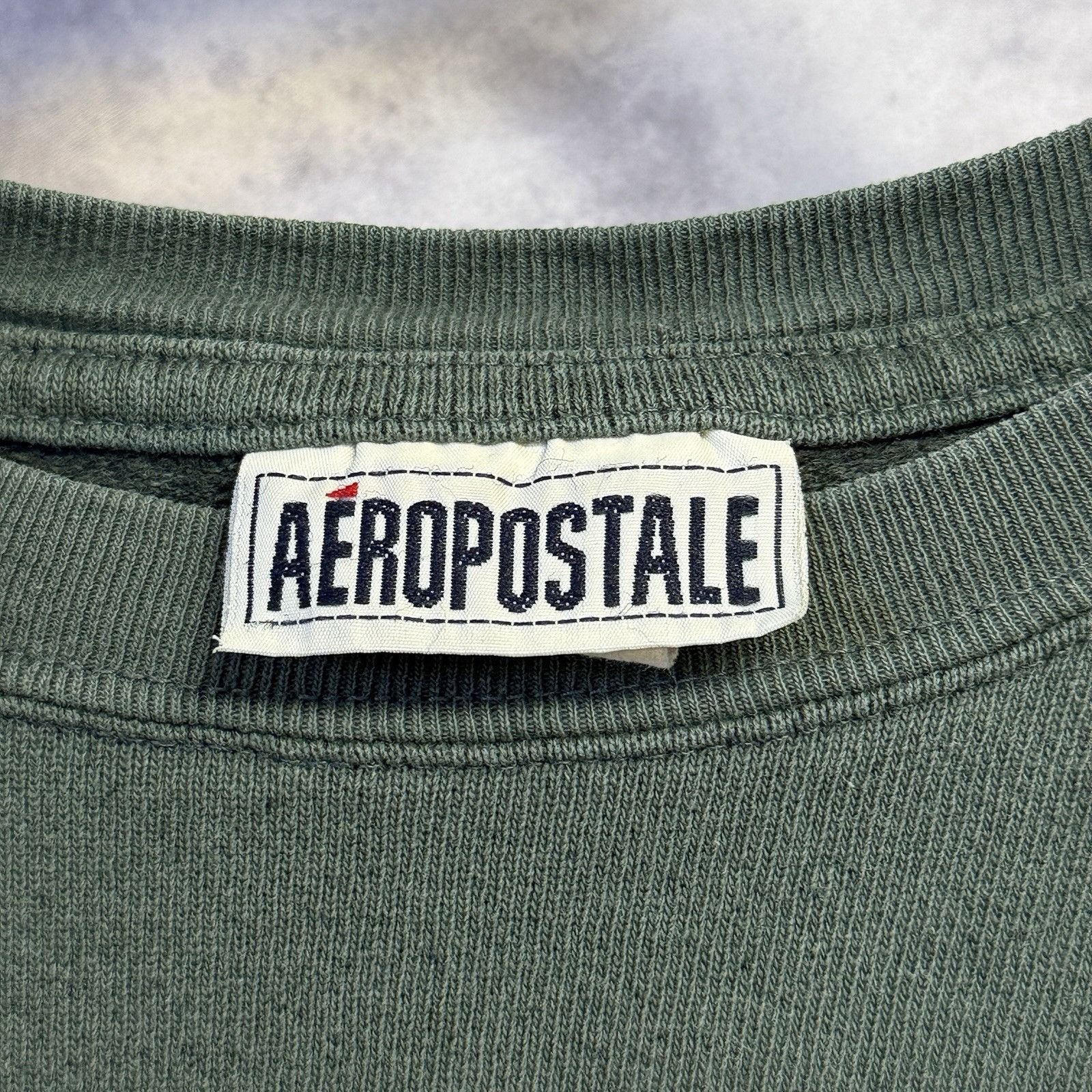 Aeropostale Aeropostale Athletics Sweatshirt Green Crew Neck Long Sleeve Size US XL / EU 56 / 4 - 4 Thumbnail