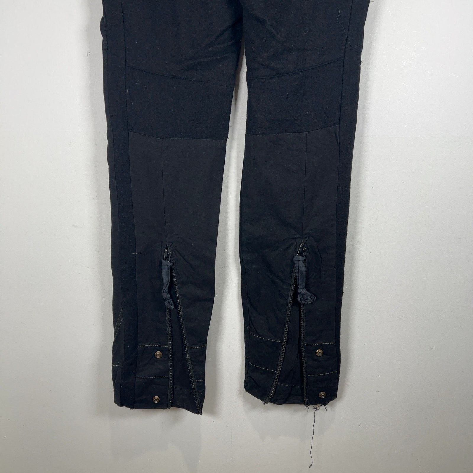 Greg Lauren Greg Lauren Baker Hybrid Black Pants Size US 36 / EU 52 - 6 Thumbnail