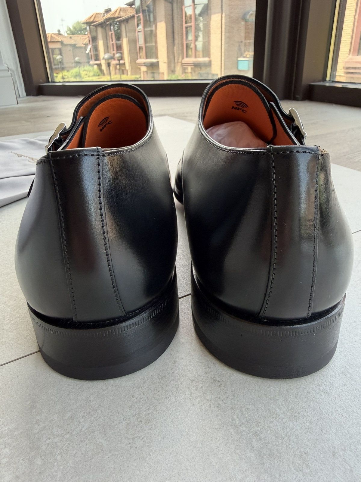 Santoni Santoni DoubleMonk Strap Black Leather UK10US11 New with Box Size US 11 / EU 44 - 11 Thumbnail