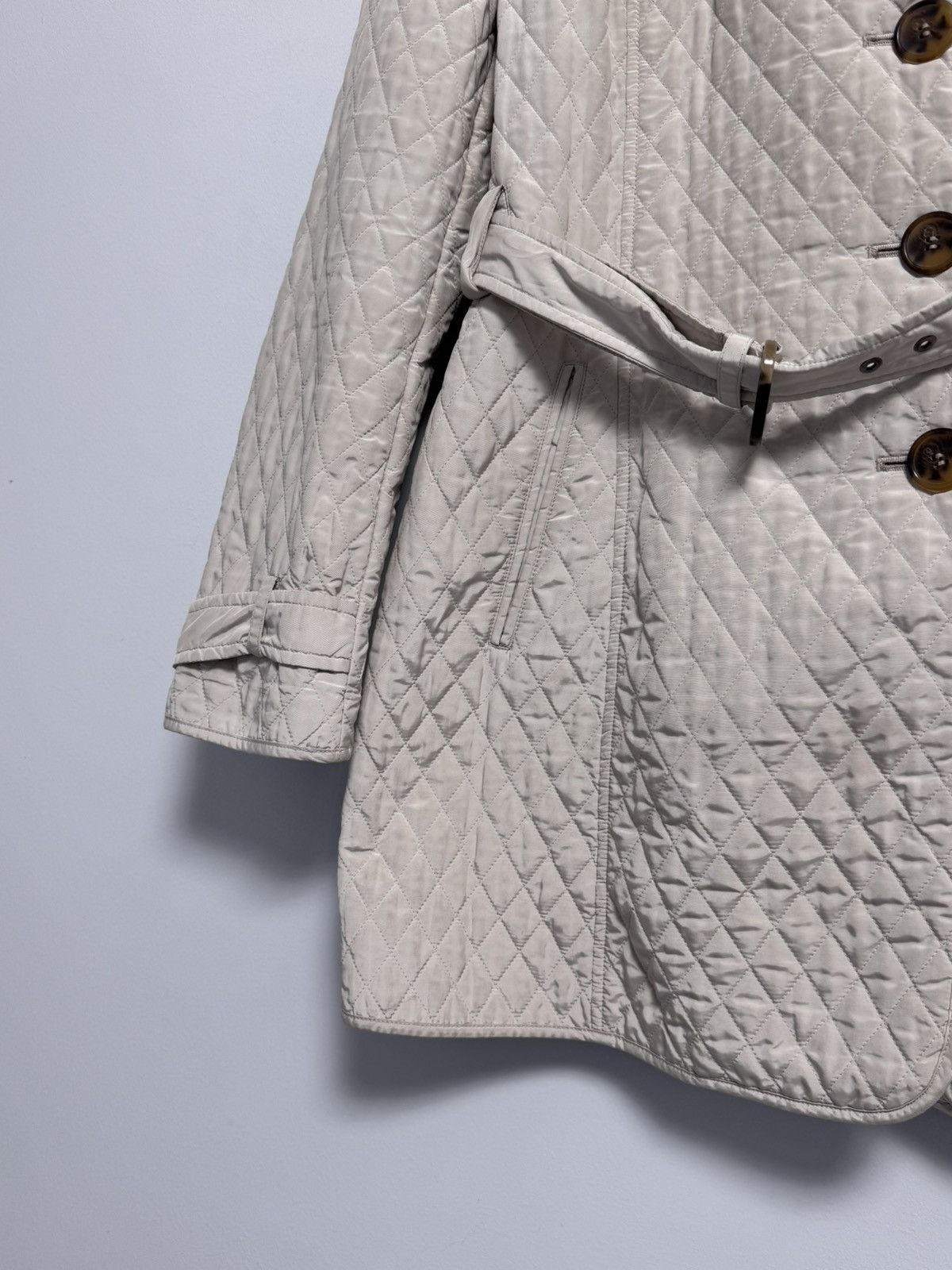 Max Mara Max Mara Quilted Trench Belted Jacket Gray Silver Puffer Size M / US 6-8 / IT 42-44 - 6 Thumbnail