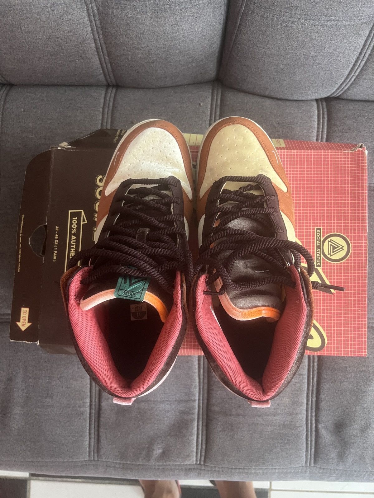 Nike × Social Status Nike dunk mid x social status ‘chocolate milk’ Size US 11 / EU 44 - 6 Thumbnail