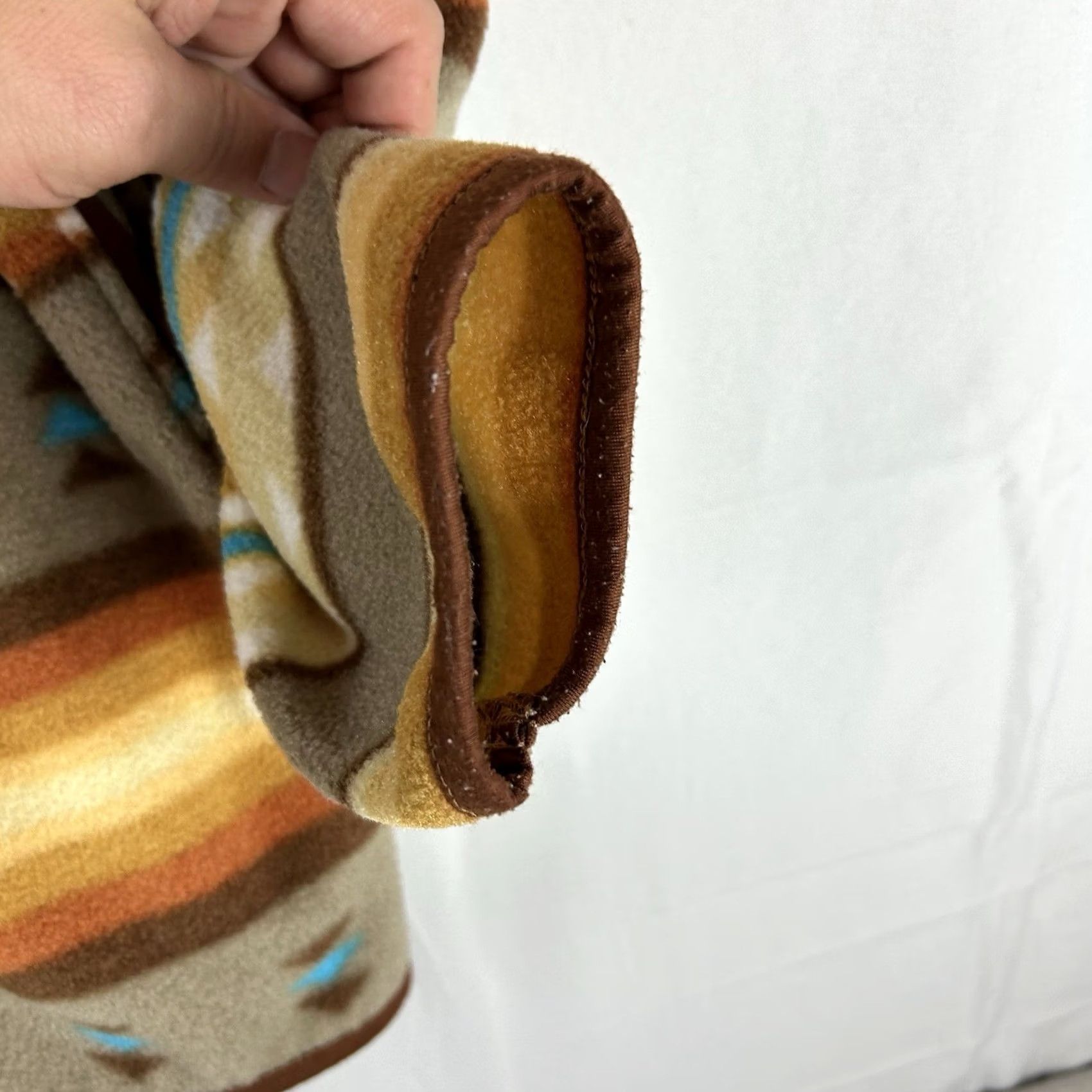 Vintage VINTAGE Cabin Fever By Ramatex Fleece Southwest Aztec 2XL 1/4 Button Pullover Pockets Mens Jacket Size US XXL / EU 58 / 5 - 7 Thumbnail