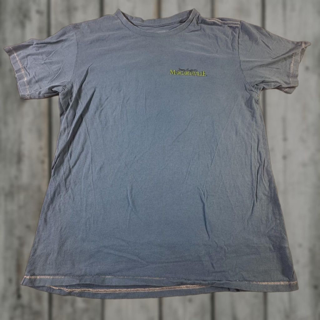 Vintage VINTAGE Margaritaville T-Shirt Men Large Blue Parrot Graphic Las Vegas Sunset Crew Neck Summer Size US L / EU 52-54 / 3 - 1 Thumbnail