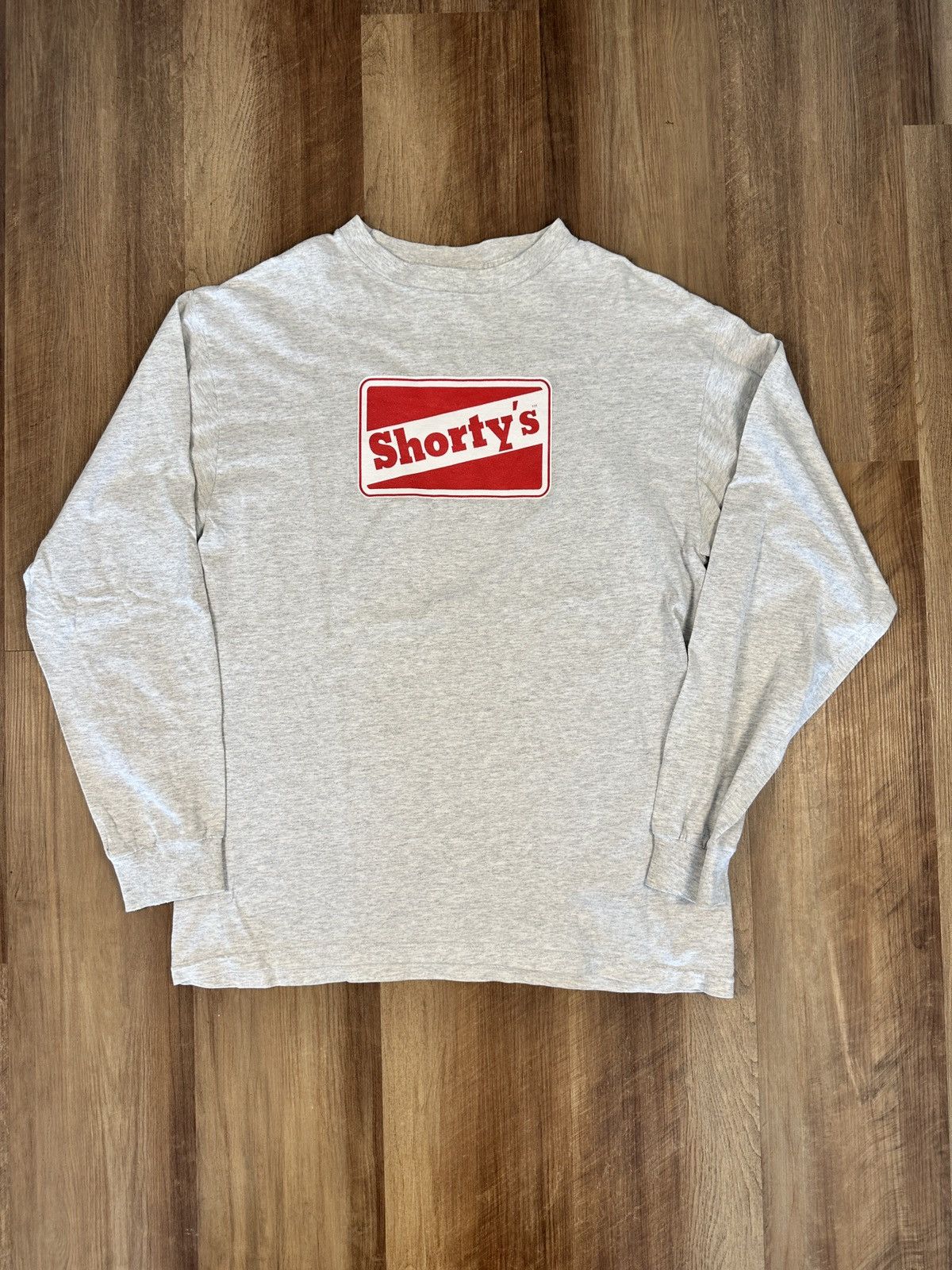 Shorty's Skateboards 1990s Shortys Skateboards Long Sleeve Tee Tultex Tag RARE Size US L / EU 52-54 / 3 - 2 Thumbnail