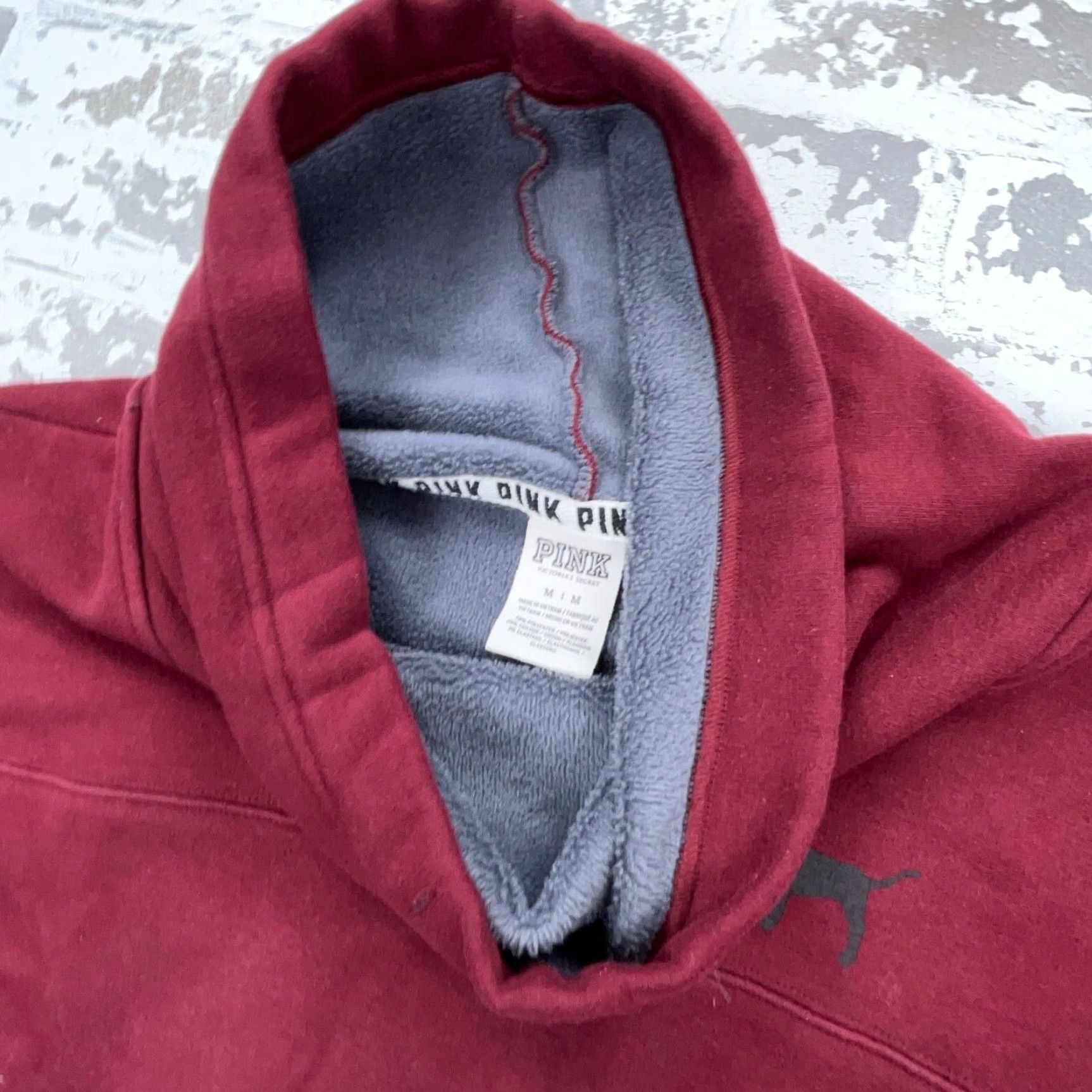 Victoria's Secret Victoria's Secret Pink Sweatshirt Women Medium Red Turtleneck Pullover Micro Fleece Lightweight Size M / US 6-8 / IT 42-44 - 7 Thumbnail