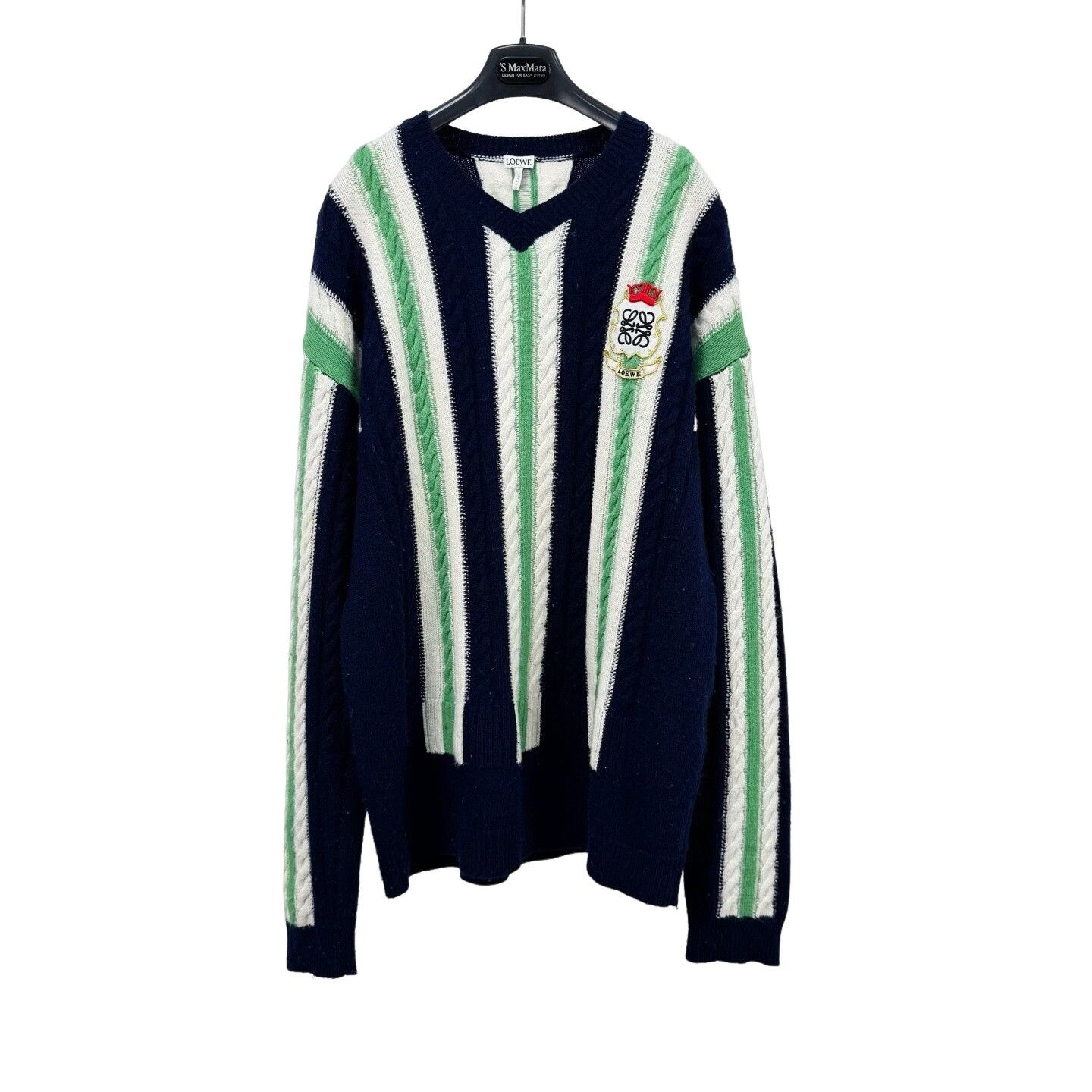 Loewe Loewe Striped Cable Knit Sweater Size L Size US L / EU 52-54 / 3 - 1 Thumbnail