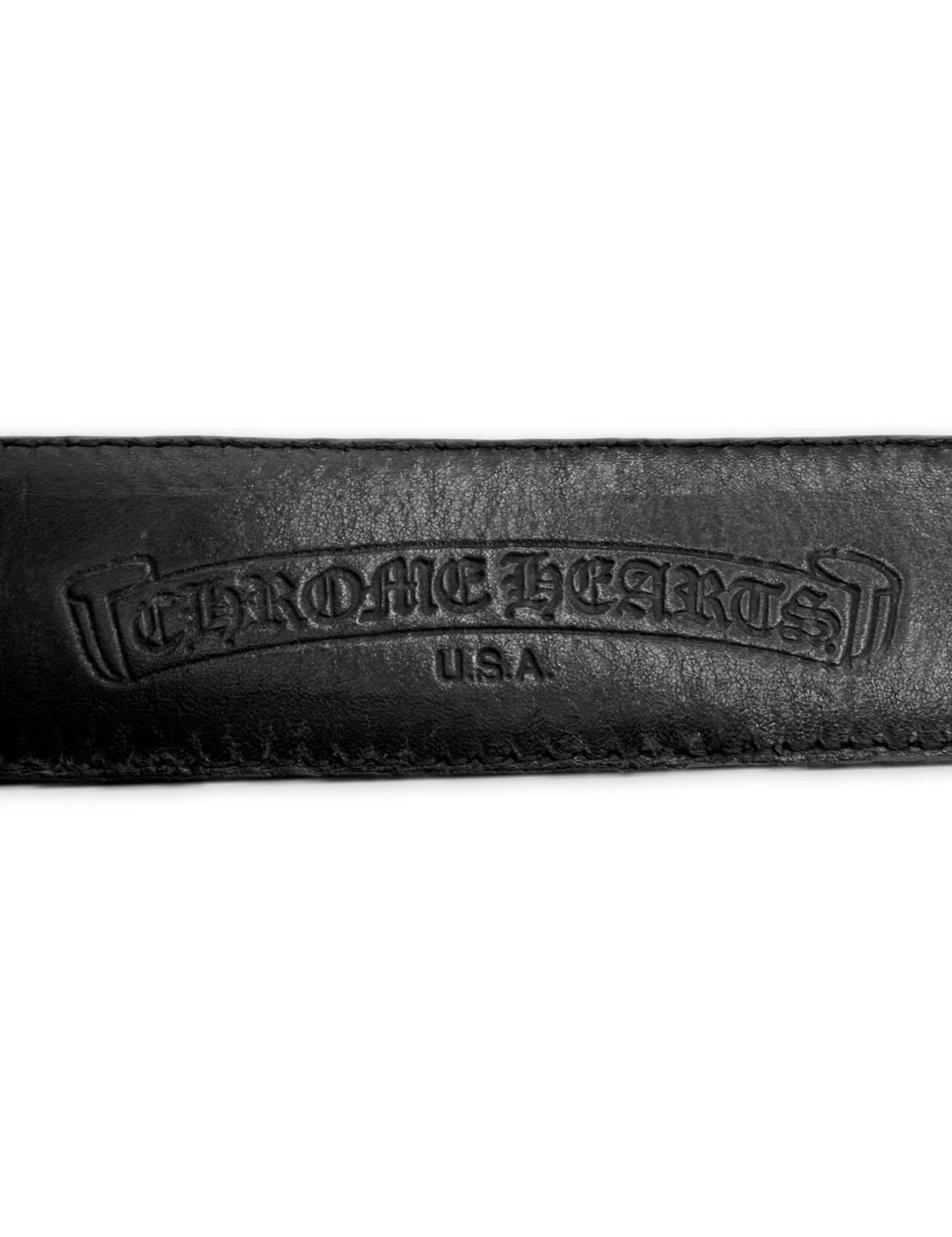 Chrome Hearts Chrome Hearts Alligator Leather Pyramid Stud .925 Silver Black Roller Belt Size 34 - 7 Thumbnail