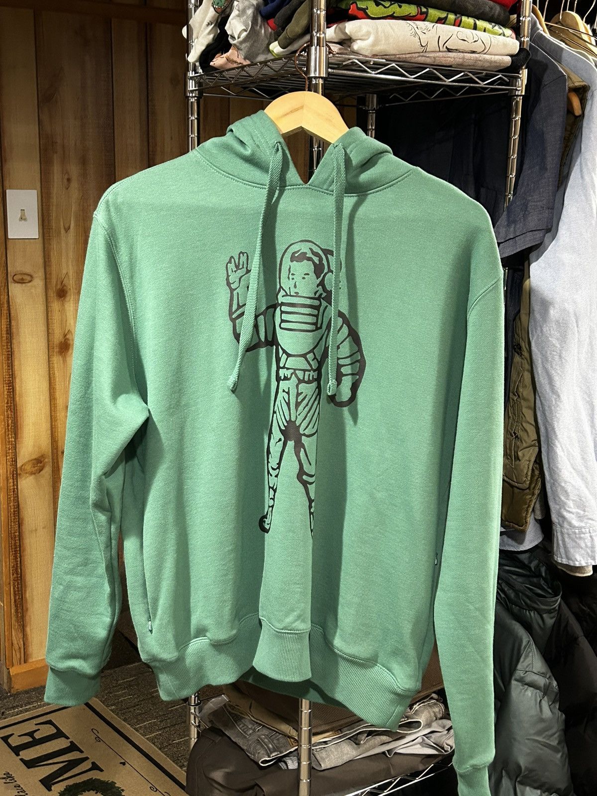 image of Billionaire Boys Club Billionaires Boys Club Astronaut Hoody in Green, Men's (Size Small)