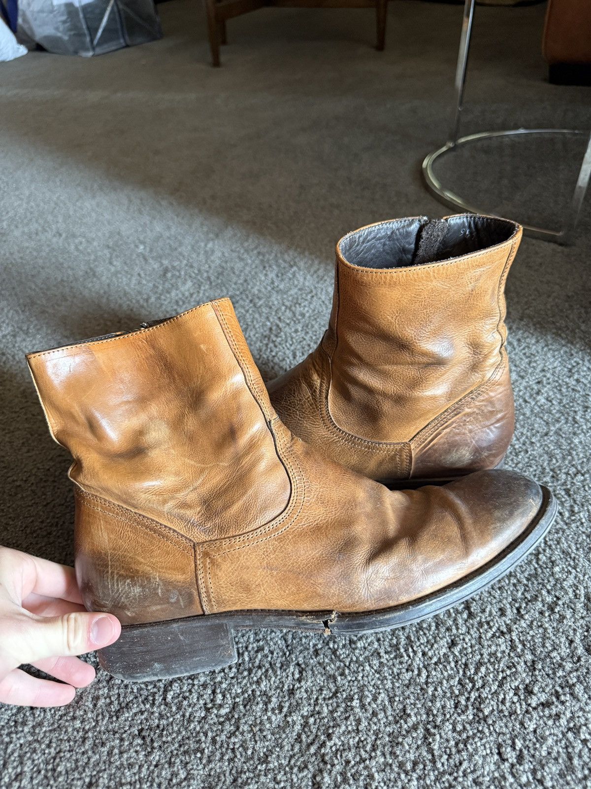 Vintage Side Zip Boots