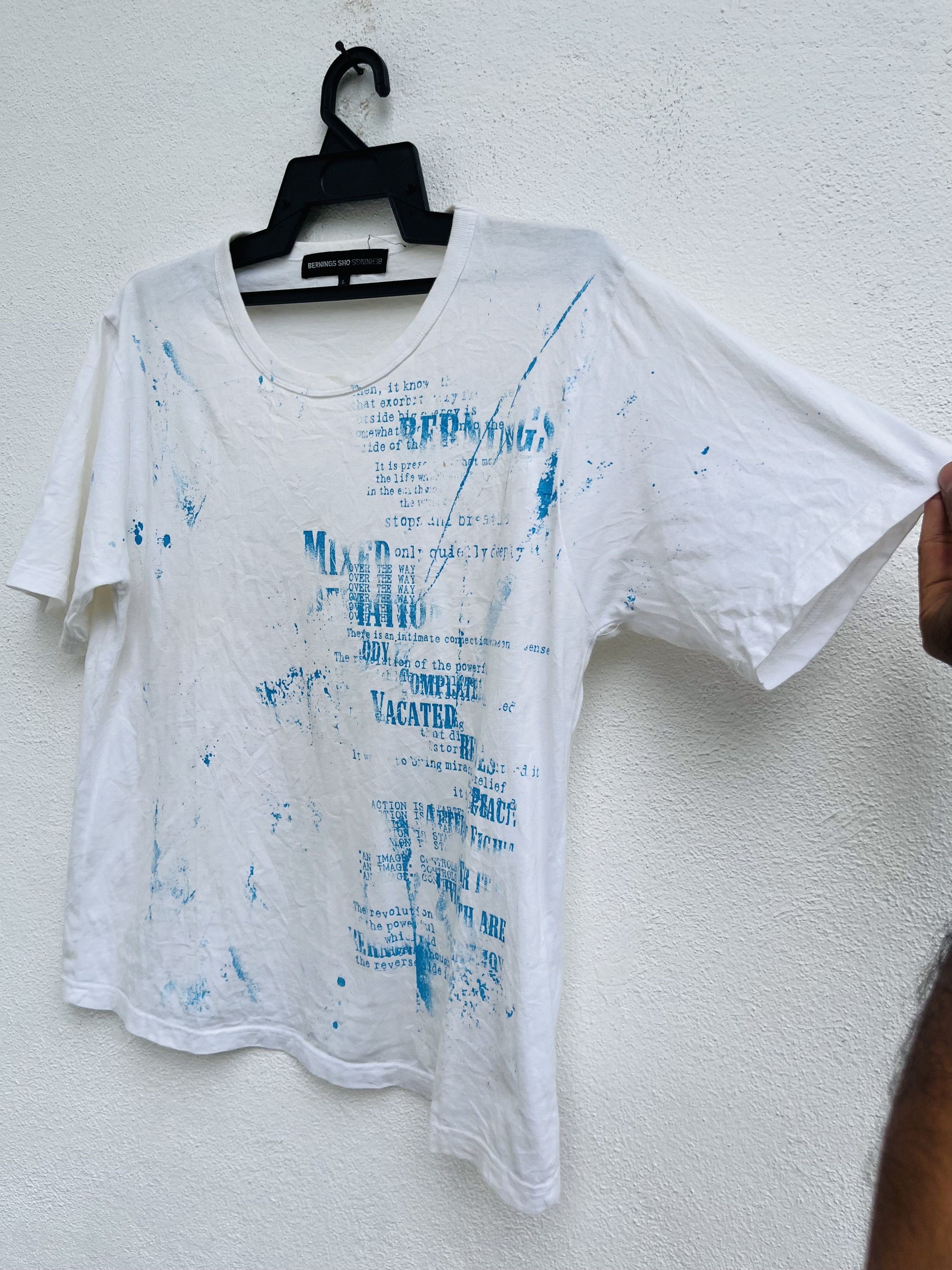 Japanese Brand Vintage Berning Sho White Designer Fashion Style Shirt Size US M / EU 48-50 / 2 - 5 Thumbnail