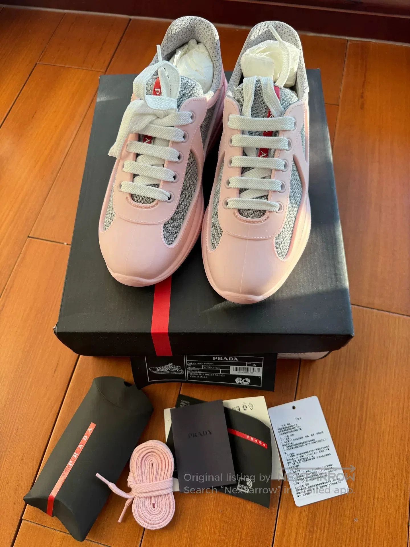 Prada Prada America's Cup Limited Pink. Size US 5 / IT 35 - 1 Thumbnail