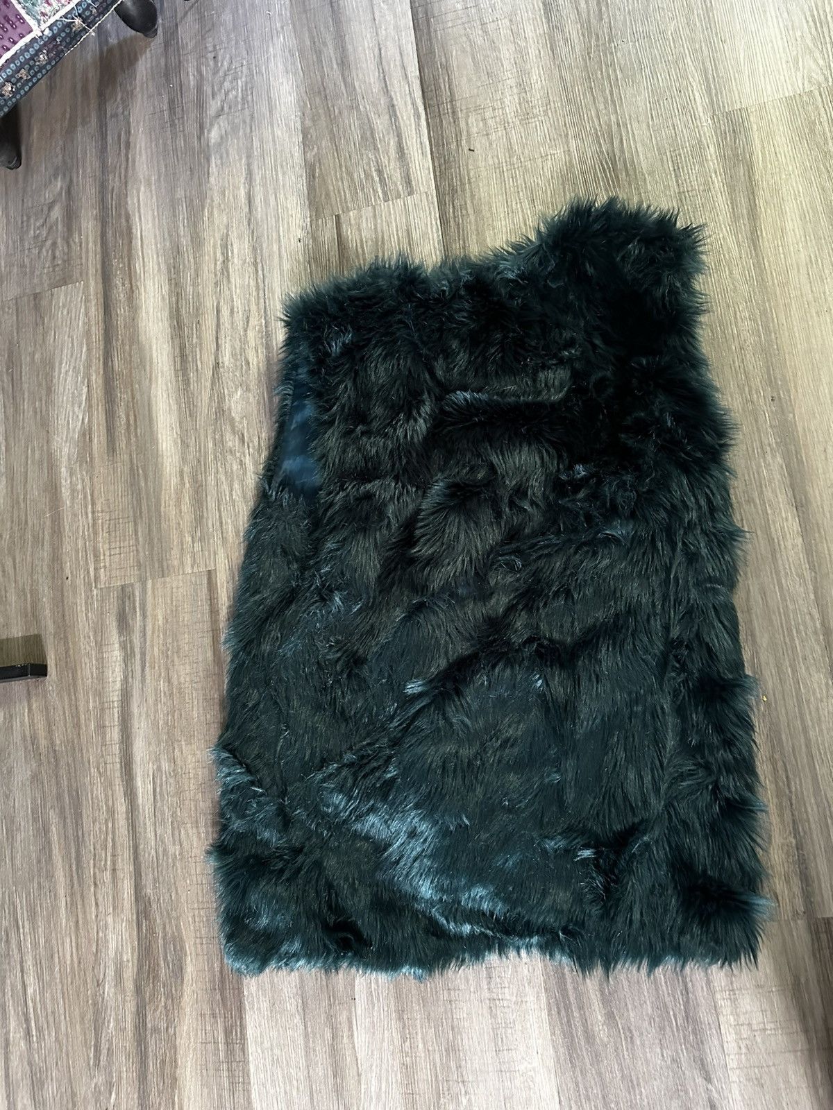 Forever 21 Turquoise Fur Vest Size US L / EU 52-54 / 3 - 4 Thumbnail