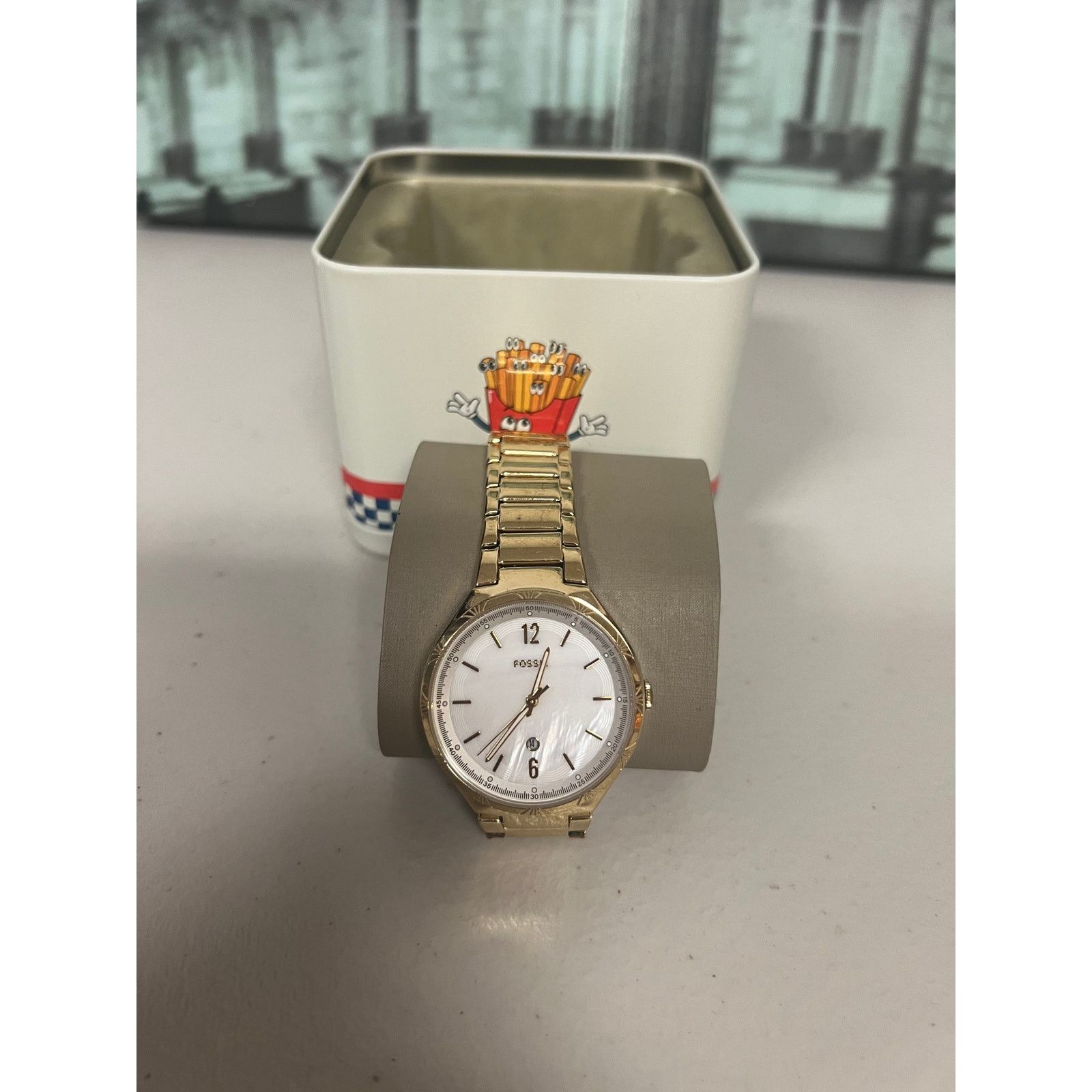 Fossil Fossil BQ3740 Ashtyn Date Gold-Tone Stainless Steel Watch Size ONE SIZE - 2 Thumbnail