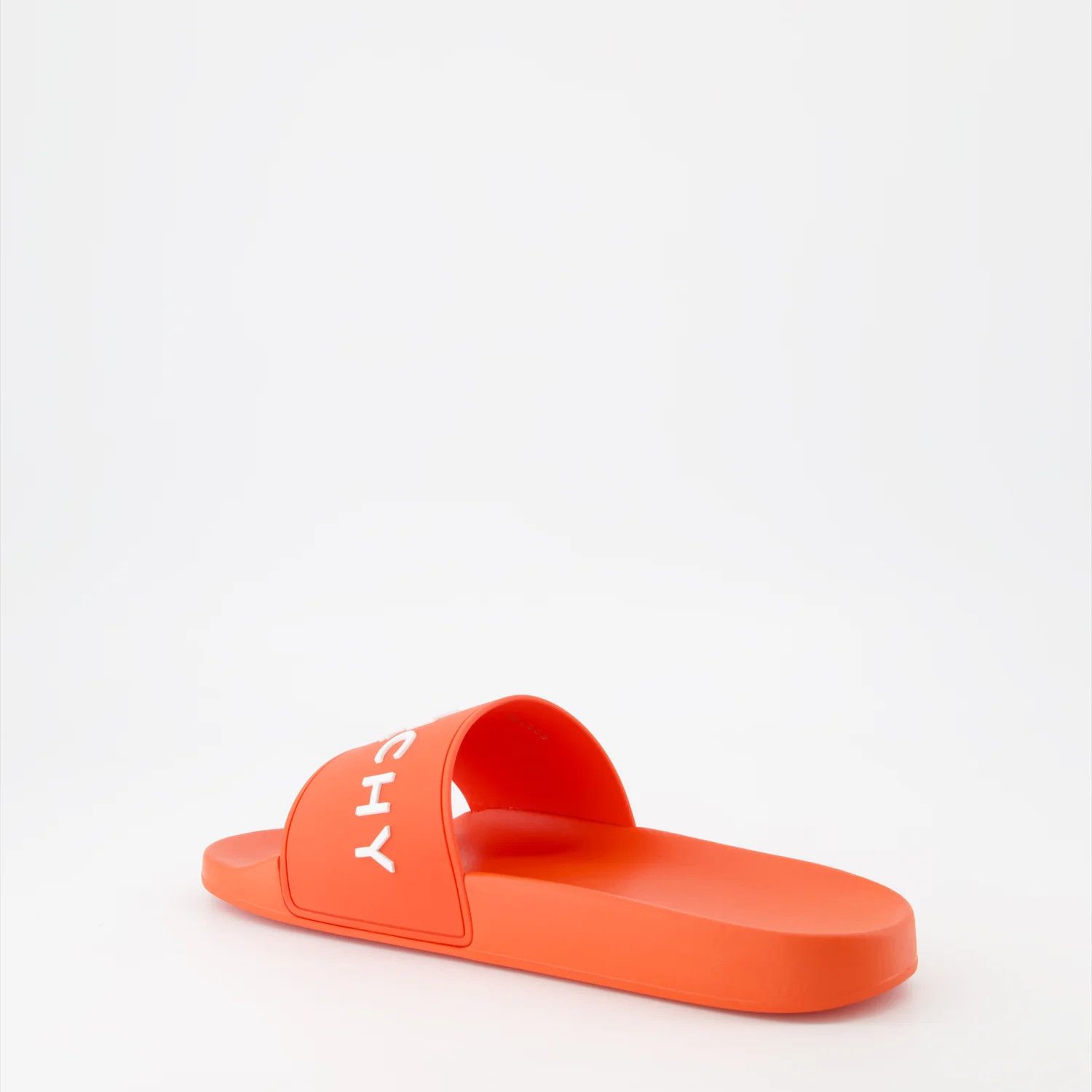 Givenchy o1srvl11e0625 Logo Slides Sandals in Orange Size US 8 / EU 41 - 4 Thumbnail