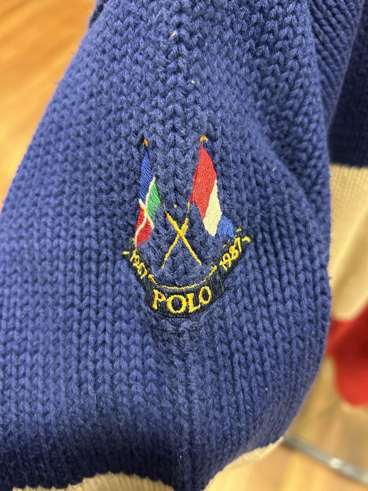 Polo Ralph Lauren Polo Ralph Lauren Tri Color Knit Sweater Size US M / EU 48-50 / 2 - 3 Thumbnail