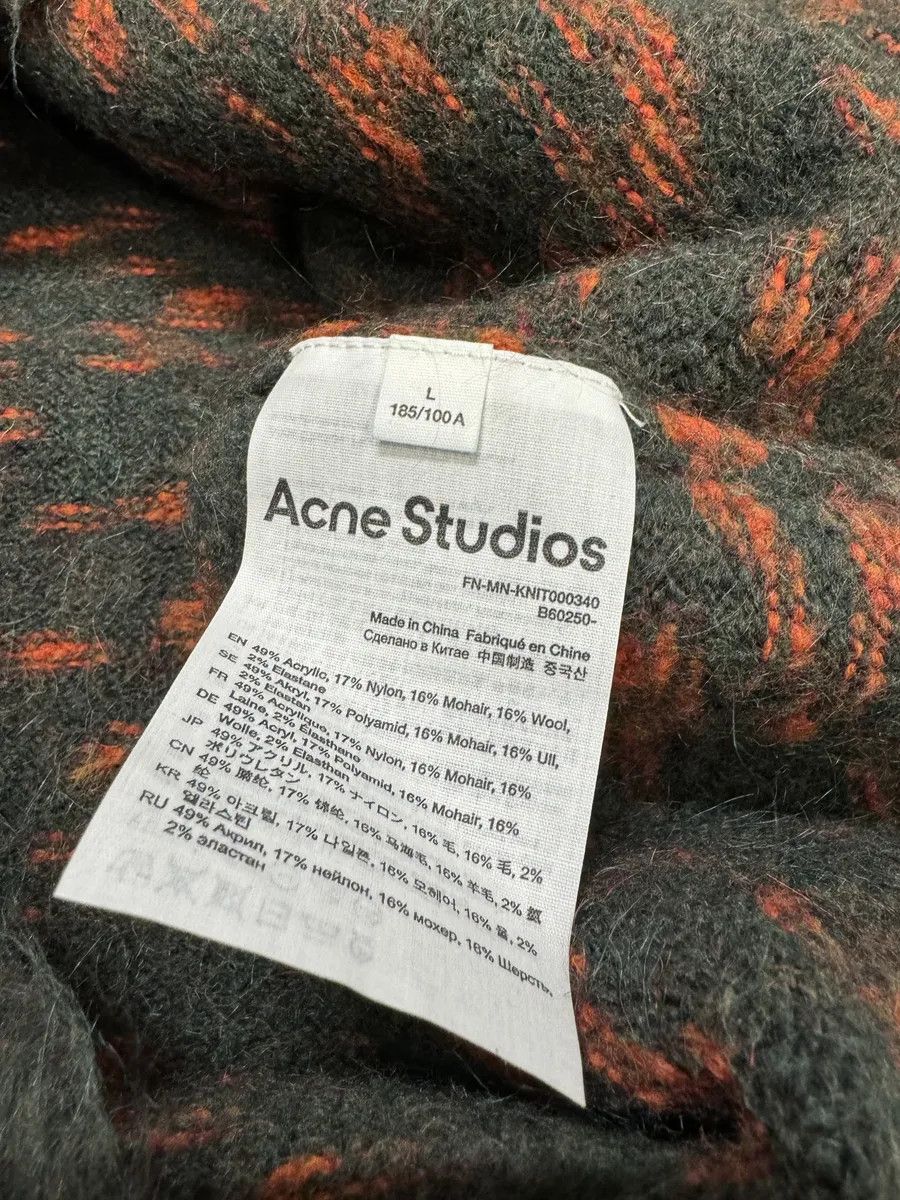 Acne Studios AW2021 Acne Studios Brushed Jacquard Mohair Crew Knit Size US L / EU 52-54 / 3 - 10 Thumbnail