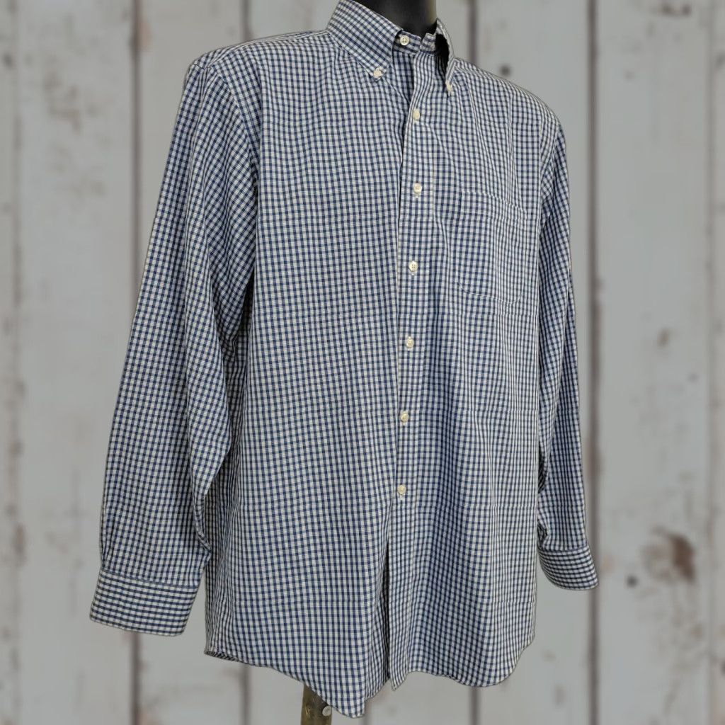 Brooks Brothers Brooks Brothers Madison Shirt Mens 15.5 34 Medium Blue Non Iron Button-Down Size US L / EU 52-54 / 3 - 1 Thumbnail