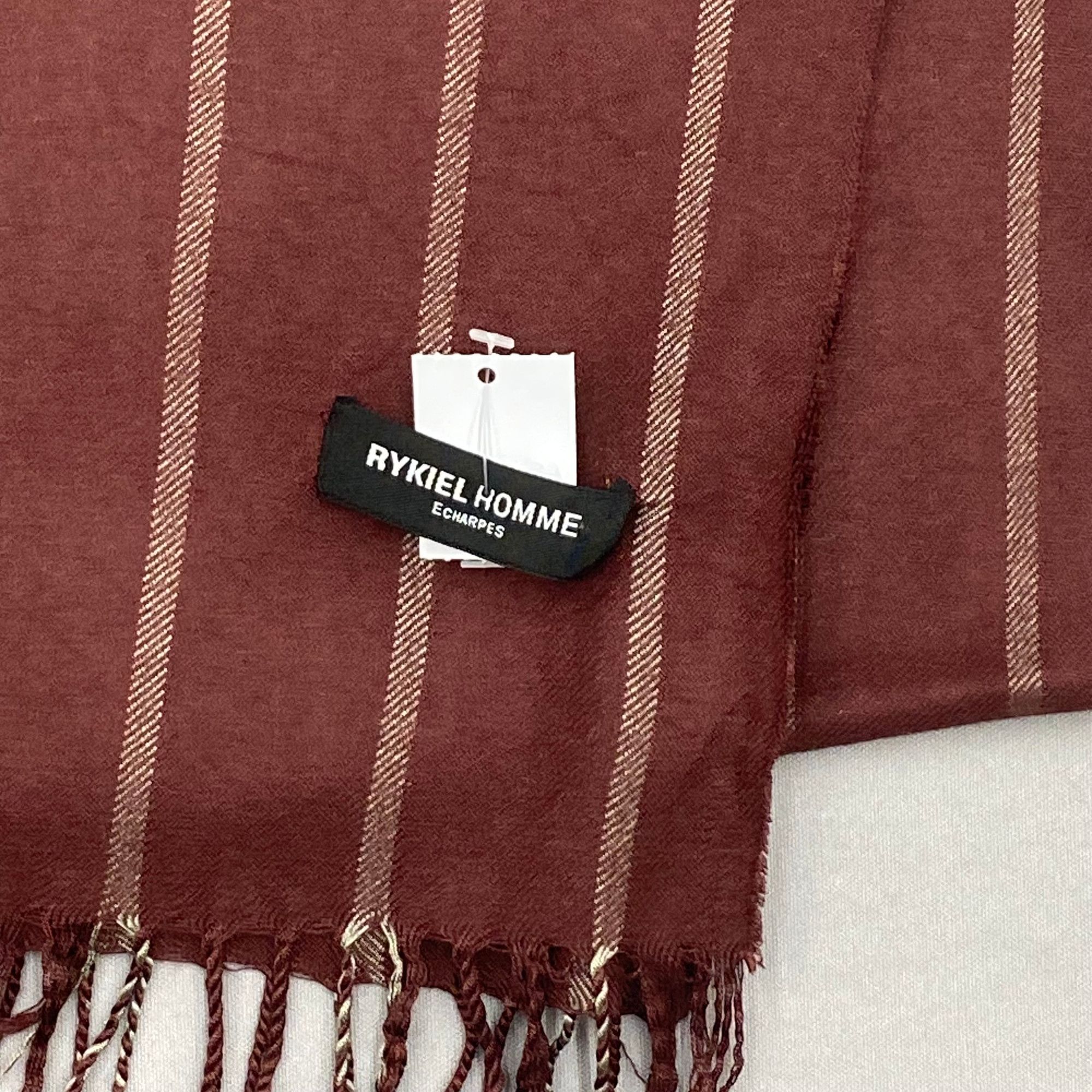 Japanese Brand Vintage Rykiel Homme Scarf Muffler Wool Winter Scarves Size ONE SIZE - 4 Thumbnail