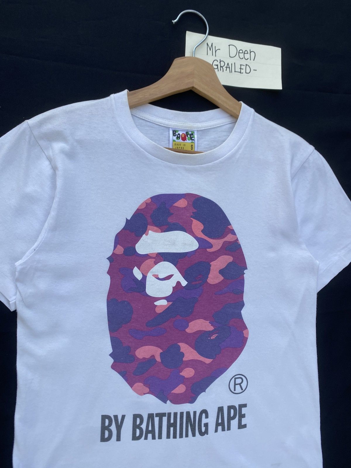Bape Rare BAPE Ape Head Purple Camo Tshirt Size US S / EU 44-46 / 1 - 6 Thumbnail