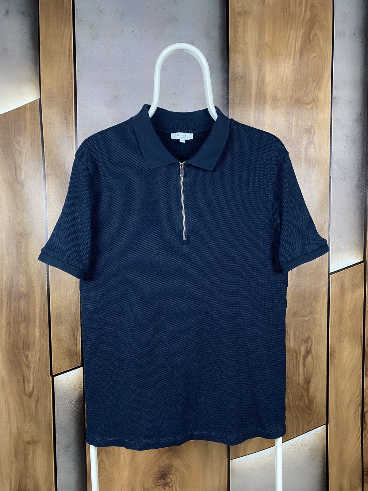 Reiss 🍷Polo T-Shirt Reiss Egyptian Cotton Zip Tee🍷 Size US M / EU 48-50 / 2 - 1 Thumbnail
