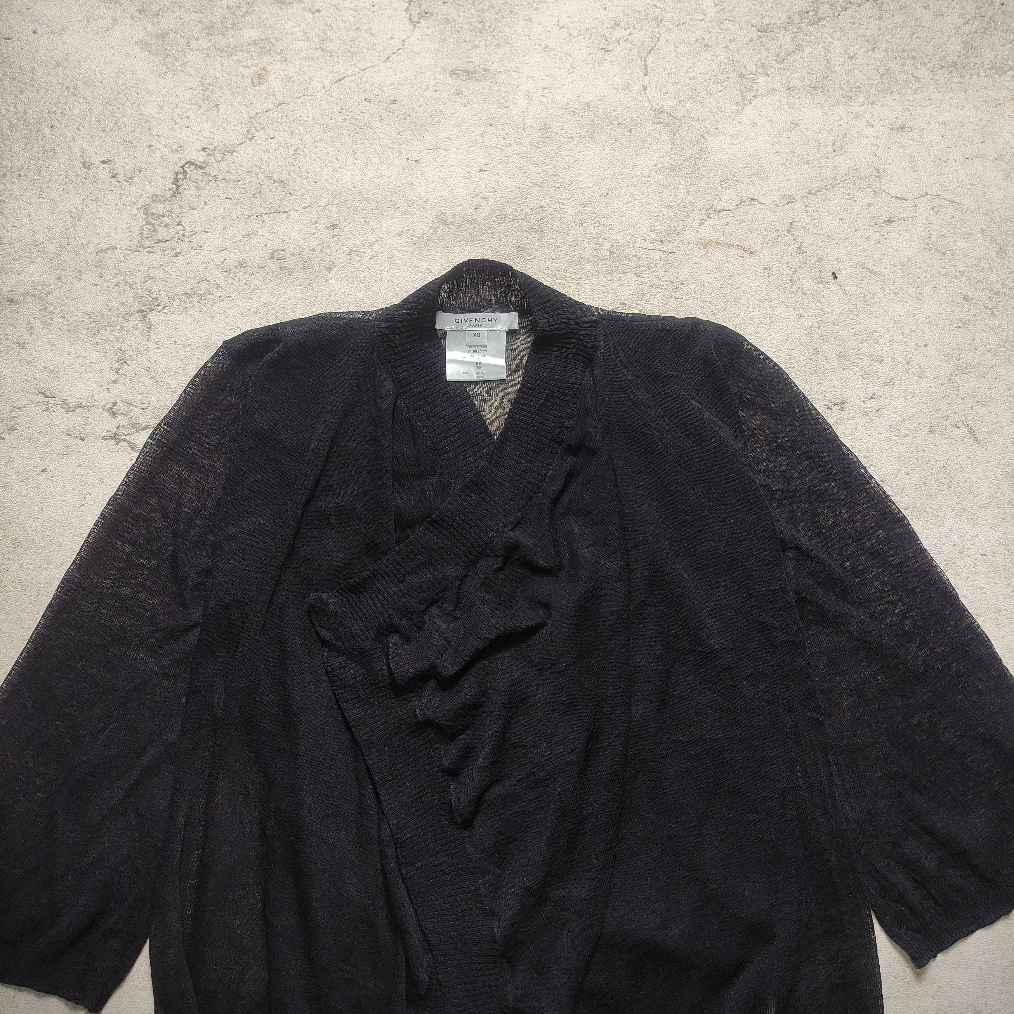 Designer × Givenchy Givenchy Mesh Asymmetric Style Avant Garde Size XS / US 0-2 / IT 36-38 - 3 Thumbnail