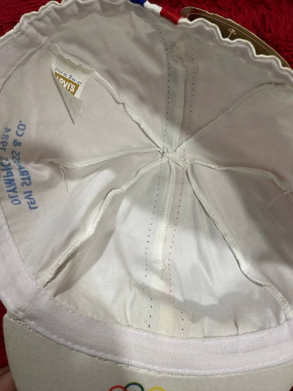 Levi's Vintage Clothing VINTAGE LEVIS 1984 OLYMPICS CYCLING HAT CAP Size 42 - 4 Thumbnail