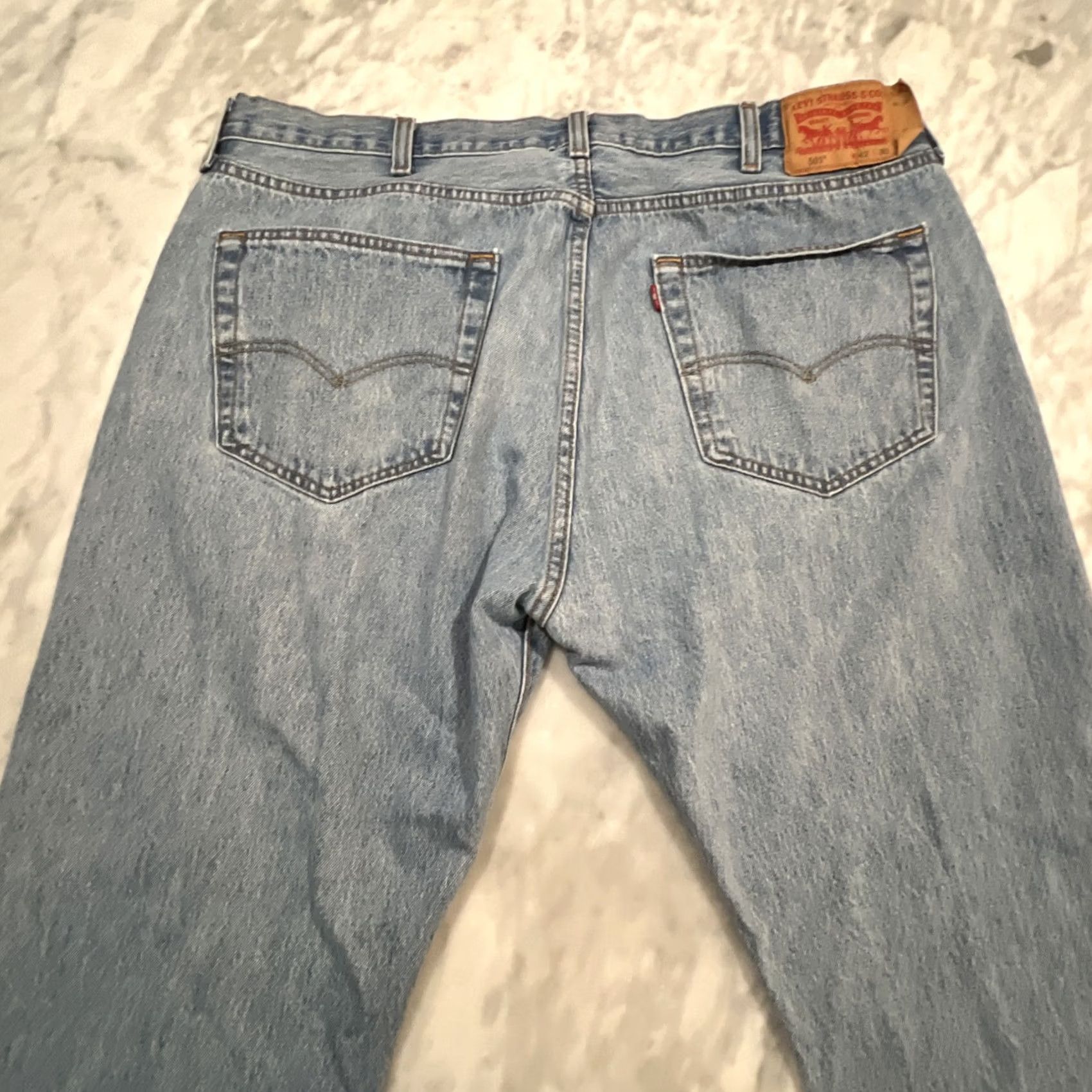 Levi's Levi’s 501 Jeans Men 42x30 Original Button-Fly Straight Denim 5-Pocket Blue Red Tab USA 90s Vintage Style Size US 42 / EU 58 - 5 Thumbnail