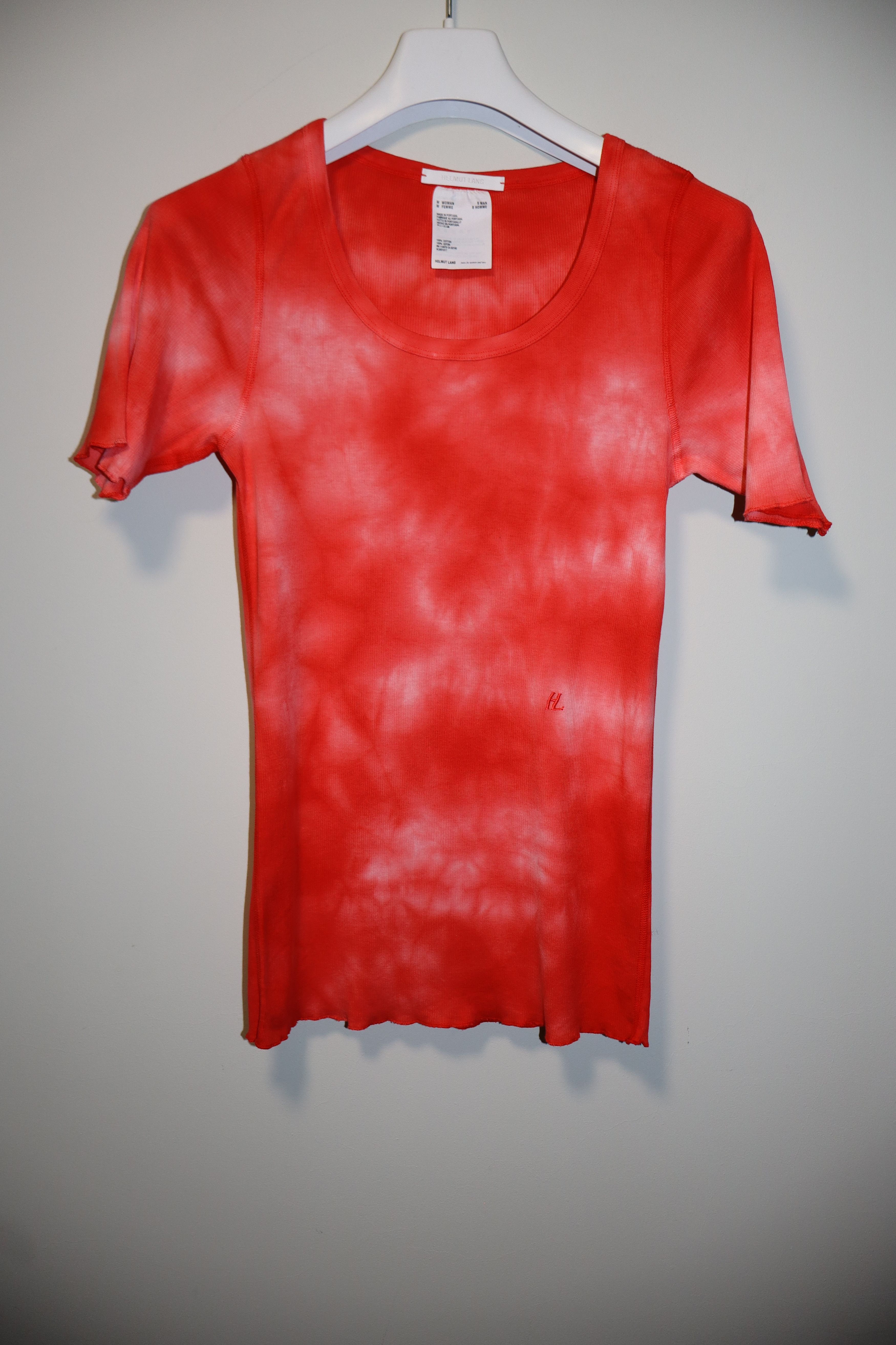 Helmut Lang Bleach effect rib t-shirt Size M / US 6-8 / IT 42-44 - 1 Thumbnail