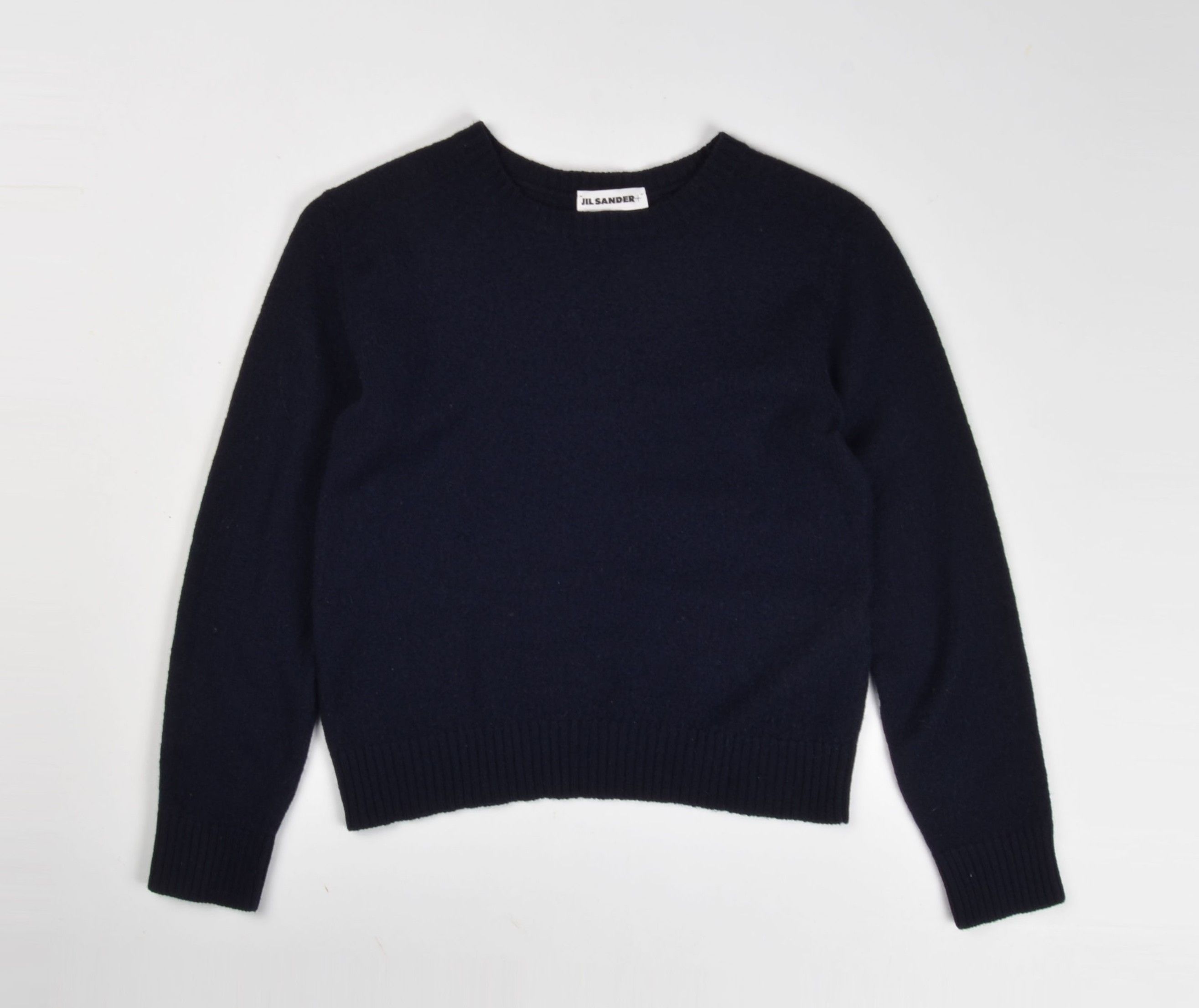 Jil Sander Jil Sander + Navy Wool Crew Neck Long Sleeve Sweater Size XS / US 0-2 / IT 36-38 - 4 Thumbnail