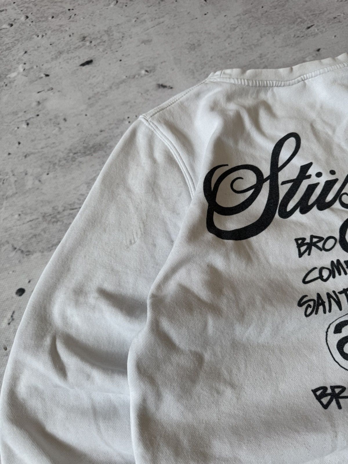 Stussy × Vintage STUSSY DOUBLE LOGO OVERSIZE BAGGY FIT SWEATSHIRT Size US S / EU 44-46 / 1 - 10 Thumbnail