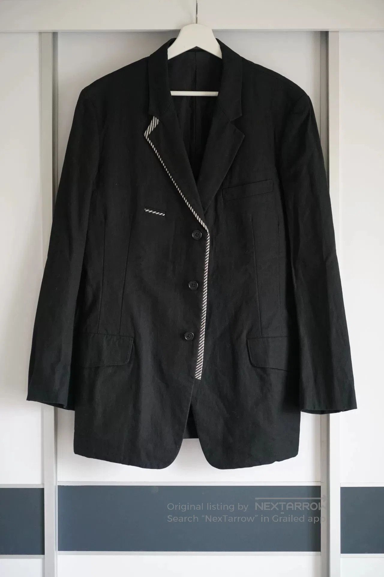Yohji Yamamoto Yohji Yamamoto Black Suit Jacket for Men. Size US S / EU 44-46 / 1 - 1 Thumbnail