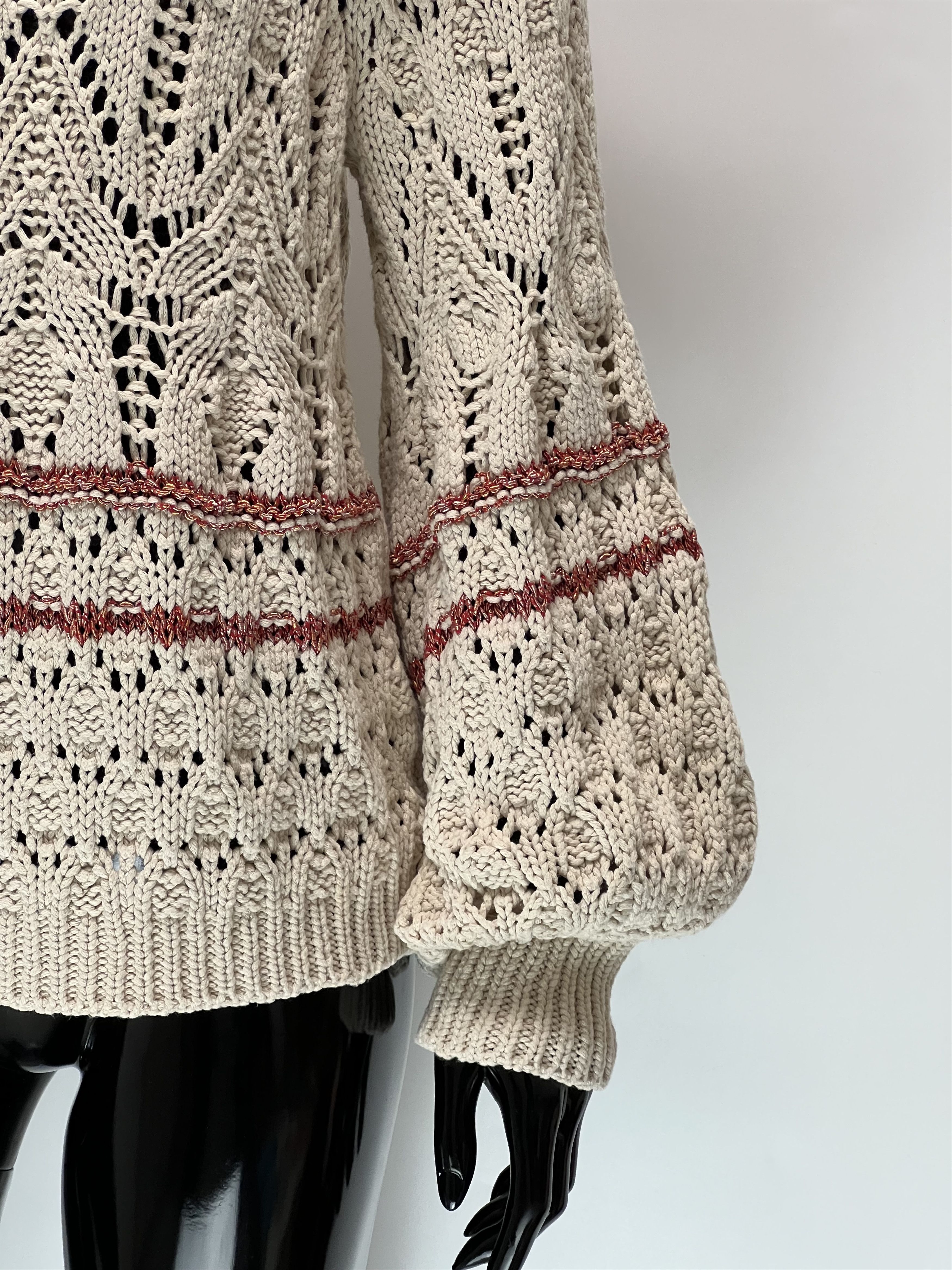 Sezane Sezane Knitted Sweater With Ruffles Size M Made in Italy Size M / US 6-8 / IT 42-44 - 6 Thumbnail