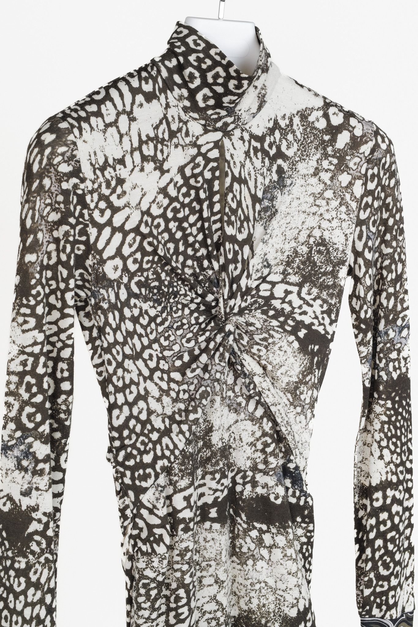 Emilio Pucci Emilio Pucci Brown Wool Leopard Print Fitted Dress Size M / US 6-8 / IT 42-44 - 3 Thumbnail