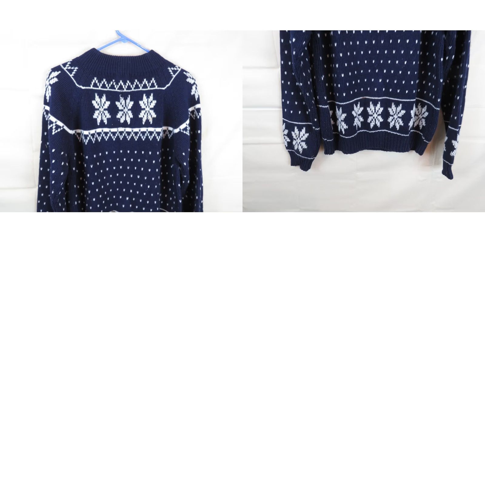 Vintage VINTAGE Snowflake Christmas Sweater Women Medium M Knit Design Retro Hobo JC Penney Size M / US 6-8 / IT 42-44 - 8 Thumbnail