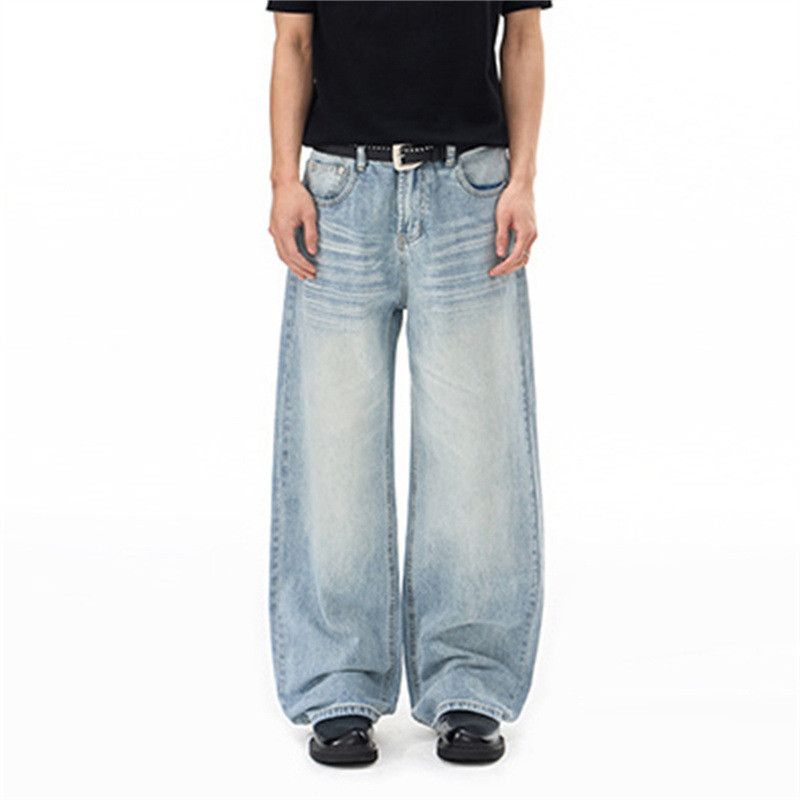 Japanese Brand American Retro Loose-Fit Straight-Leg Jeans Size US 32 / EU 48 - 3 Thumbnail