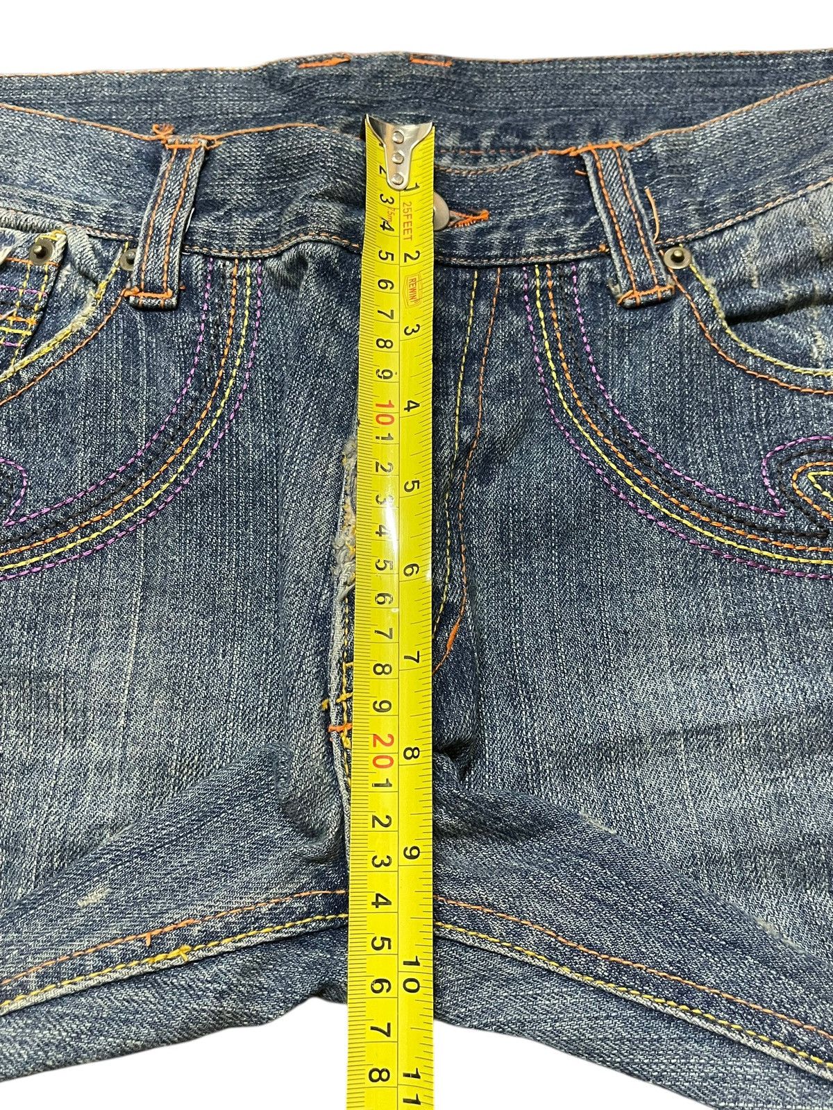 In The Attic Vintage Japanese Brand Faded Wash Style Distress Loose Jeans Size US 32 / EU 48 - 15 Thumbnail