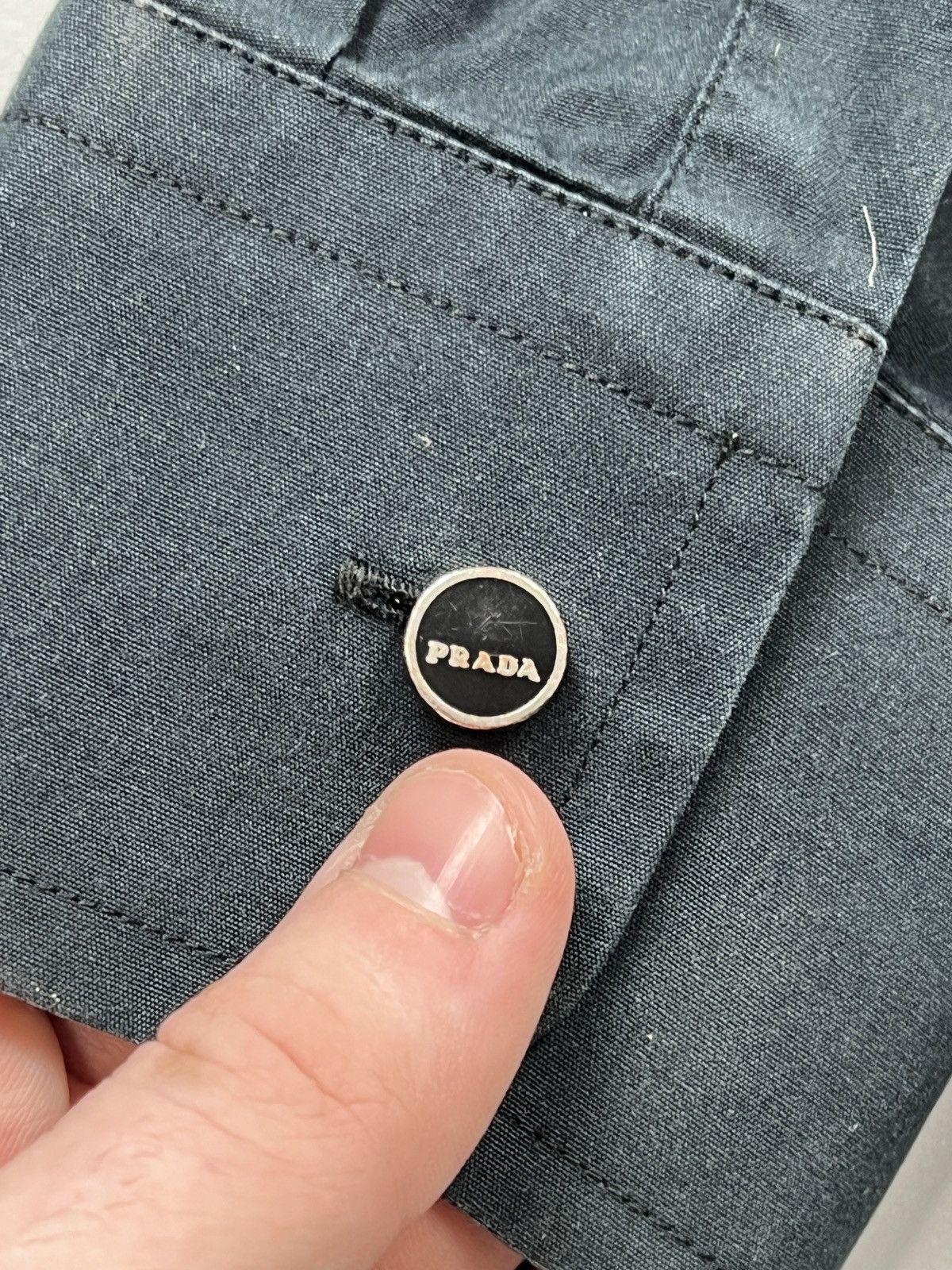 Prada Prada Black Cotton Shirt (Y0437) Size US XXL / EU 58 / 5 - 11 Thumbnail