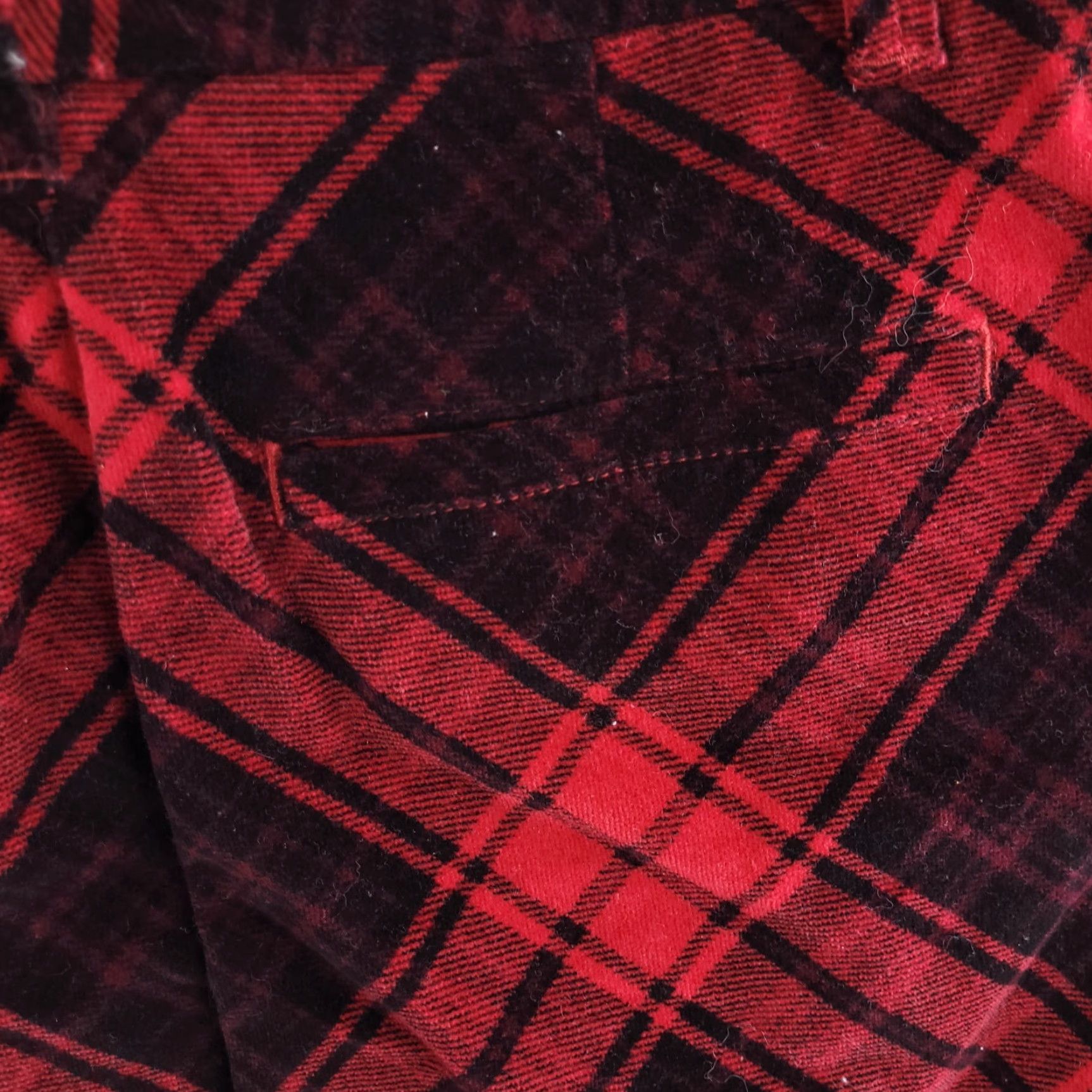 Vintage LL Bean Velour Plaid Skirt Womens 4 Petite Red Black Midi Pencil Velour Plaid Skirt 4P Womens Girls? Size 27" / US 4 / IT 40 - 5 Thumbnail