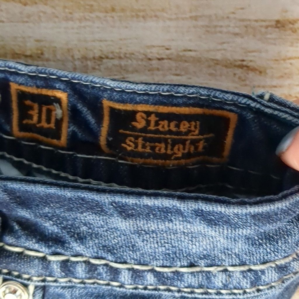 Rock Revival Rock revival distressed Stacey straight jeans size 30 Size 30" / US 8 / IT 44 - 4 Thumbnail