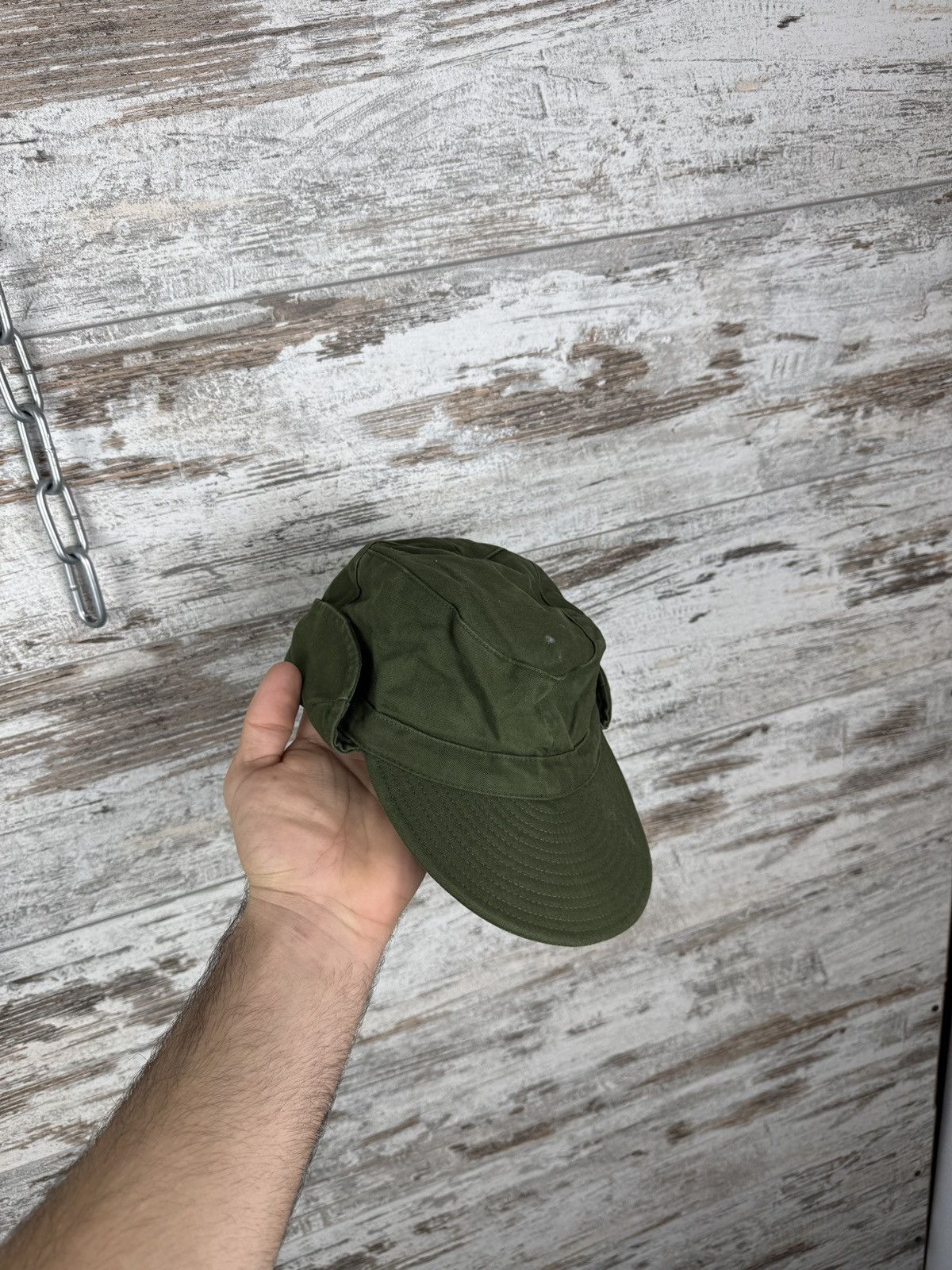 Vintage Vintage Swedish Army Military Earwarmer Flap Ear Cap Hat Size ONE SIZE - 1 Thumbnail