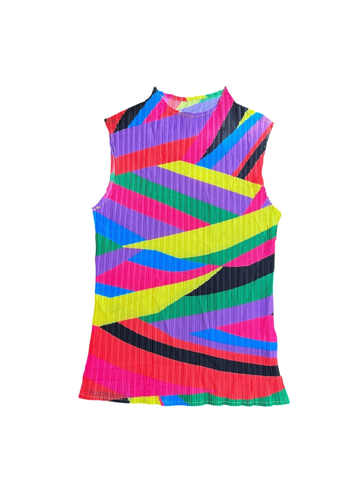 Japanese Brand Pleats Tank top Like Pleats please Colorfull Size US M / EU 48-50 / 2 - 1 Thumbnail