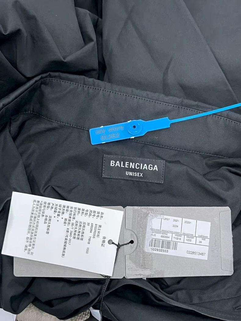 Balenciaga Balenciaga size 39 BB Logo Layered Short Sleeve Shirt Loos Size S / US 4 / IT 40 - 5 Thumbnail