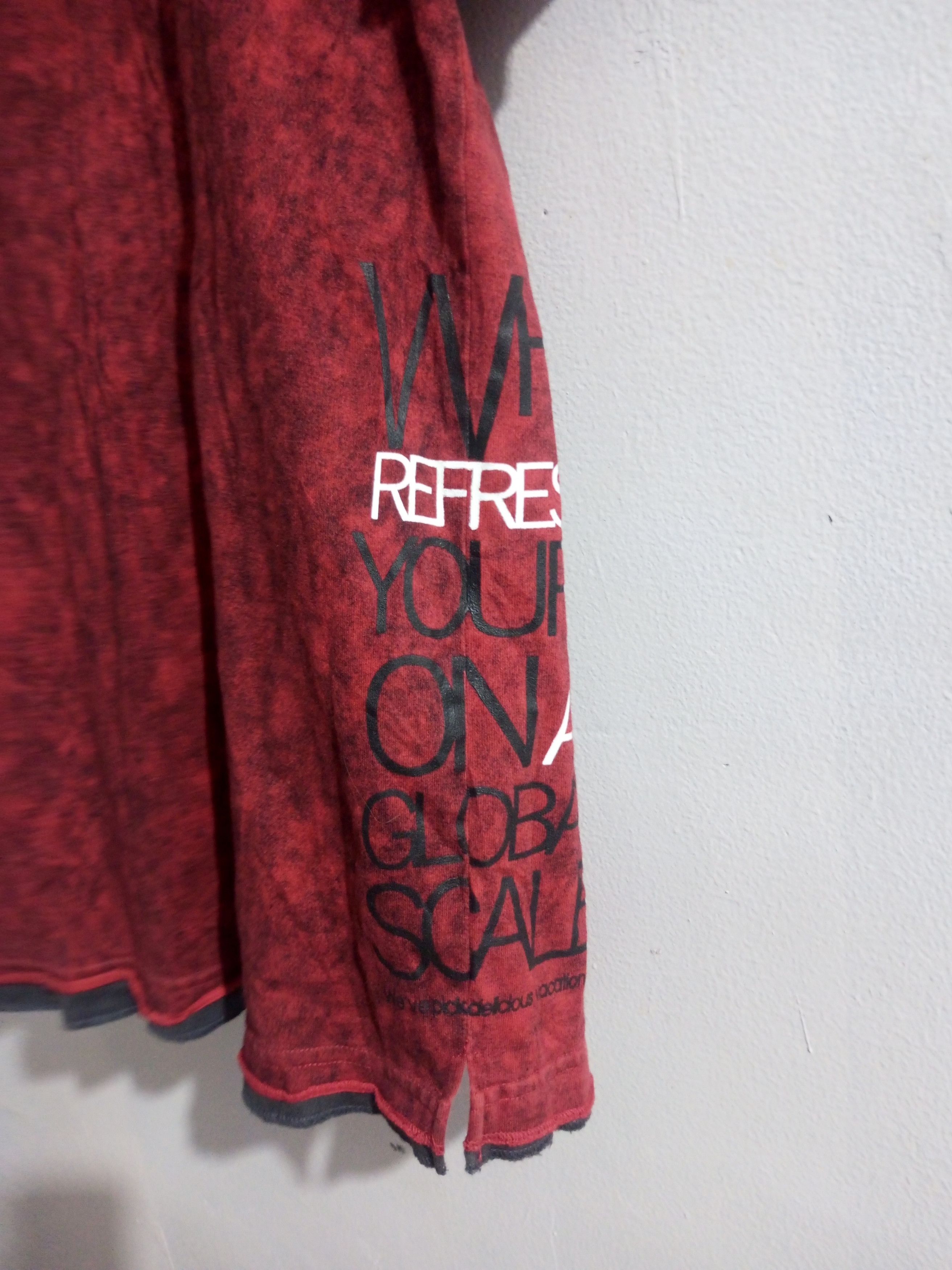 Hysteric Glamour Vintage Dangerous warning double layer poem rope t shirt Size US L / EU 52-54 / 3 - 9 Thumbnail