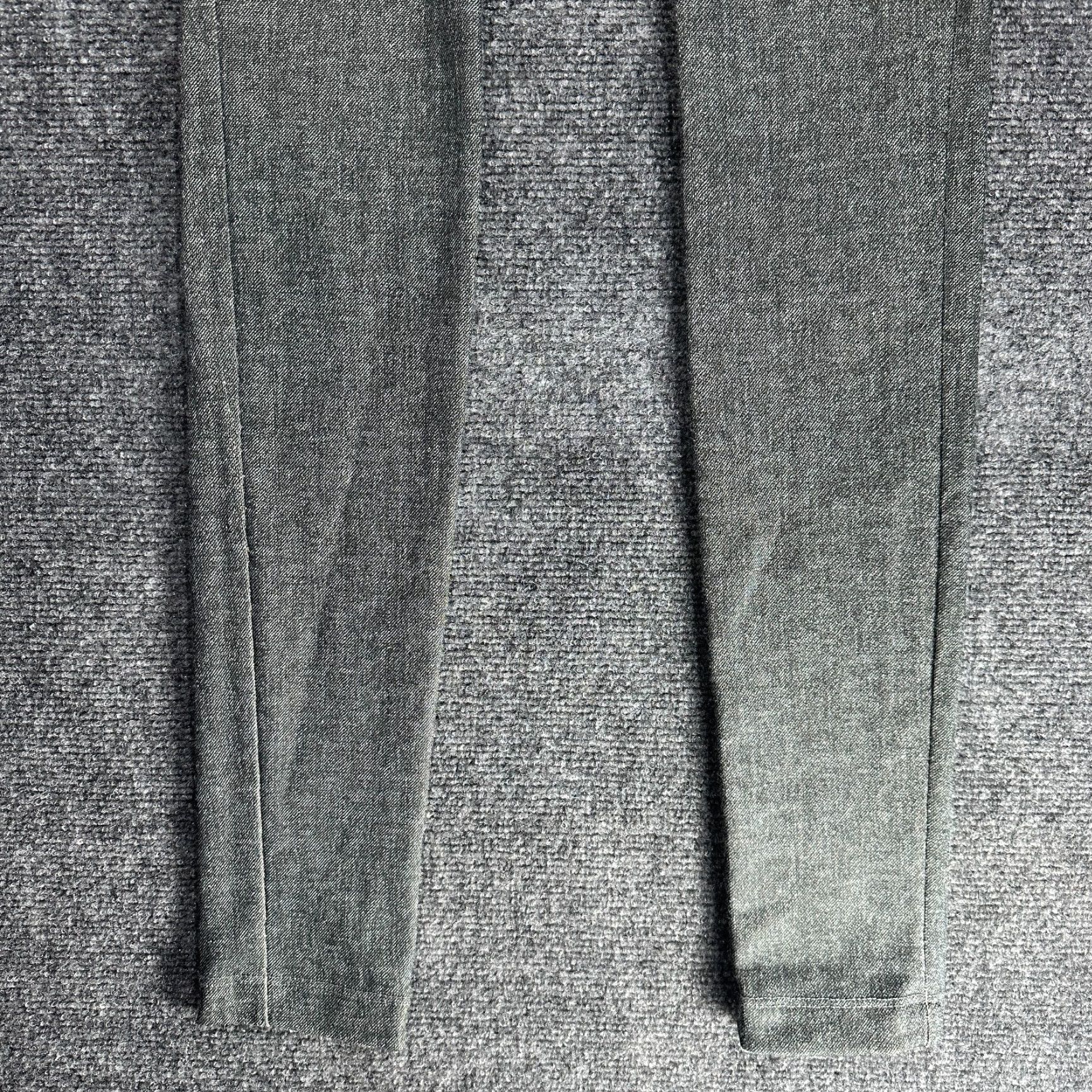 Alice + Olivia Alice + Olivia Pants Womens 2 Gray Cotton Blend Zip Fly Tapered Leg Size 26" / US 2 / IT 38 - 2 Thumbnail