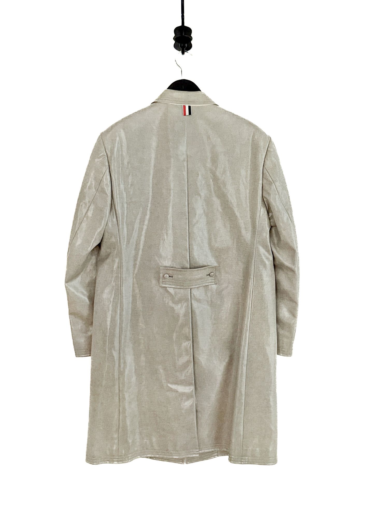 Thom Browne Thom Browne Blue Chambray Coated Cotton Coat - Size 2 Size M / US 6-8 / IT 42-44 - 6 Thumbnail