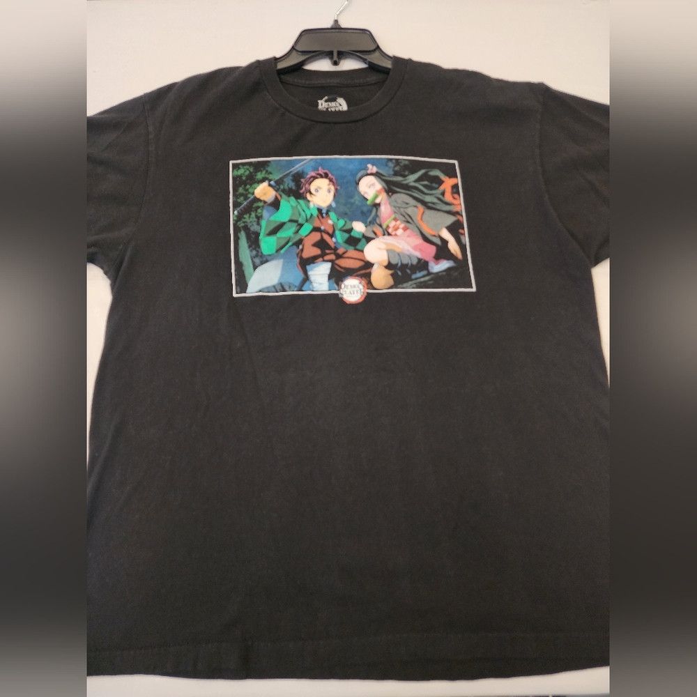 Other Demon Slayer Black Graphic T-Shirt Featuring Anime Size US XL / EU 56 / 4 - 8 Thumbnail