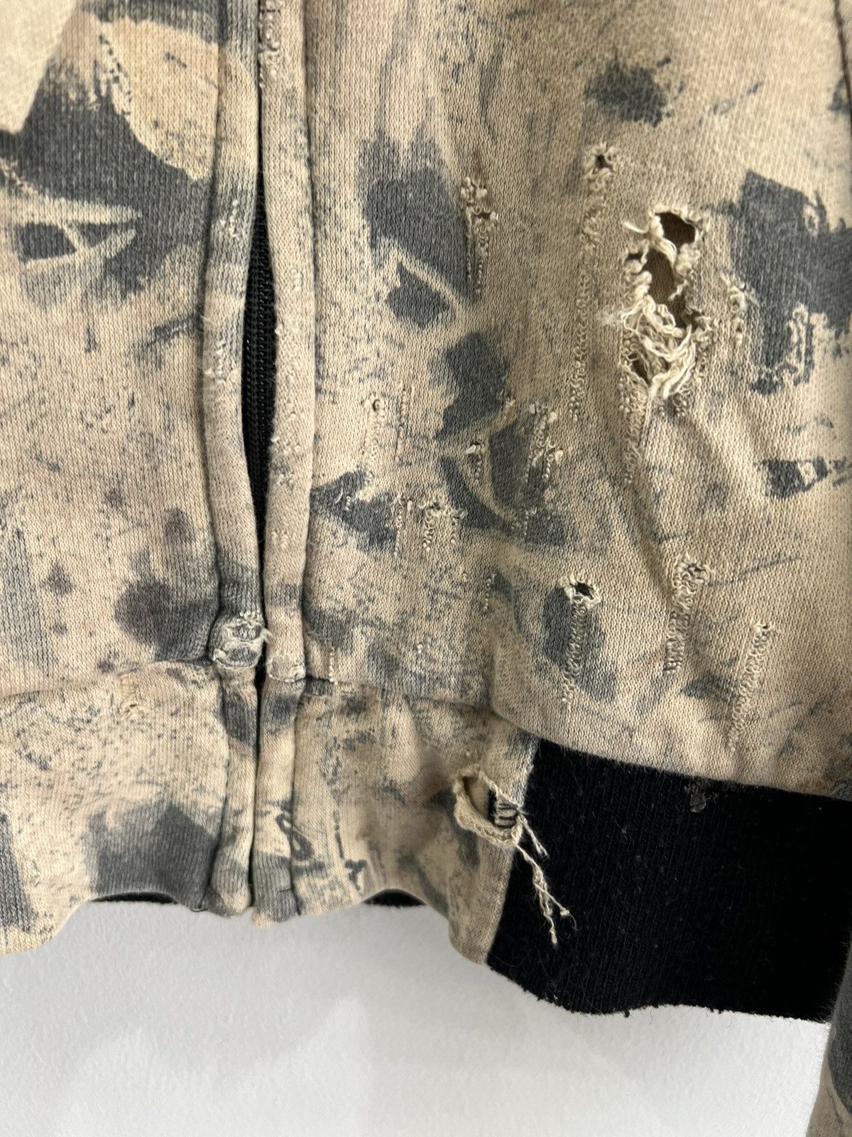 Vintage Vtg Camo Real Tree Mossy Oaks Thrashed Thermal Hoodie zip Size US M / EU 48-50 / 2 - 6 Thumbnail