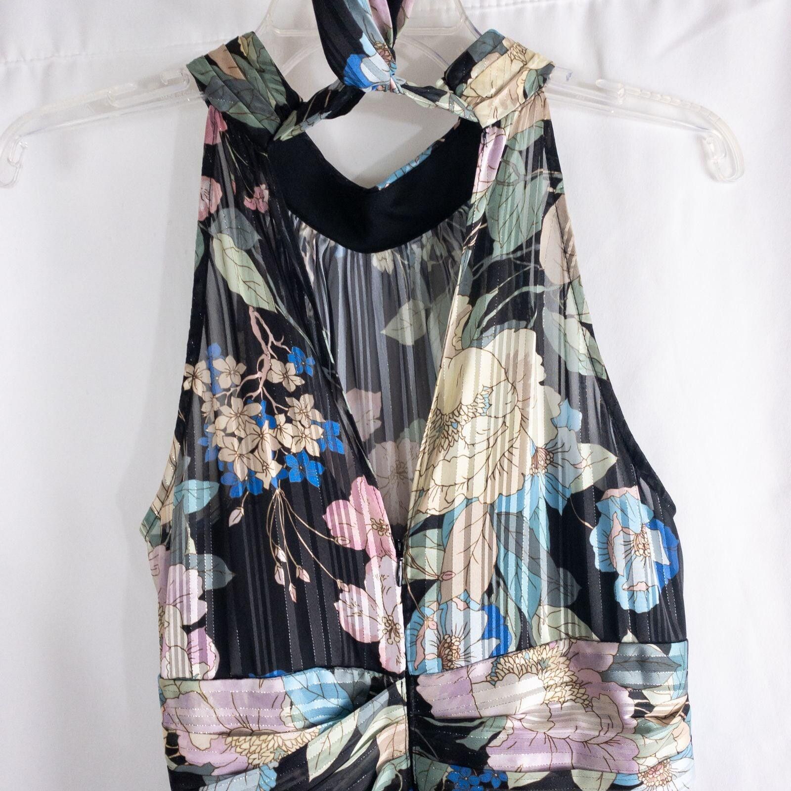 Other Adrianna Papell Black Floral Dress Womens 8 Medium Size M / US 6-8 / IT 42-44 - 9 Thumbnail