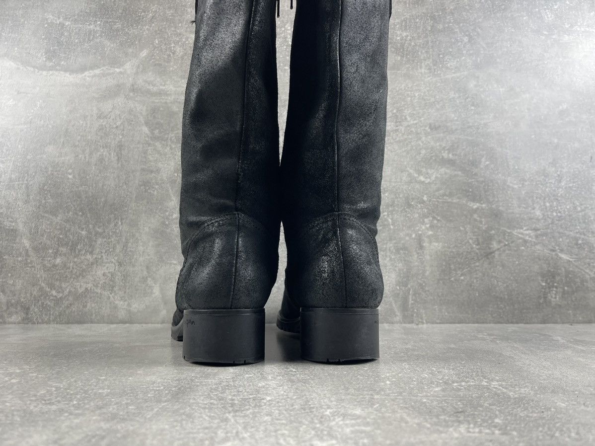 Genuine Leather Wonders Matte Black Genuine Suede Mid Calf Boots Size US 8 / EU 41 - 7 Thumbnail