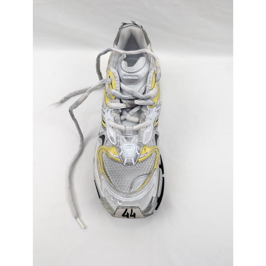 Balenciaga o1rshd1 Runners 2 Sneakers in White/Yellow/Black Size US 11 / EU 44 - 7 Thumbnail